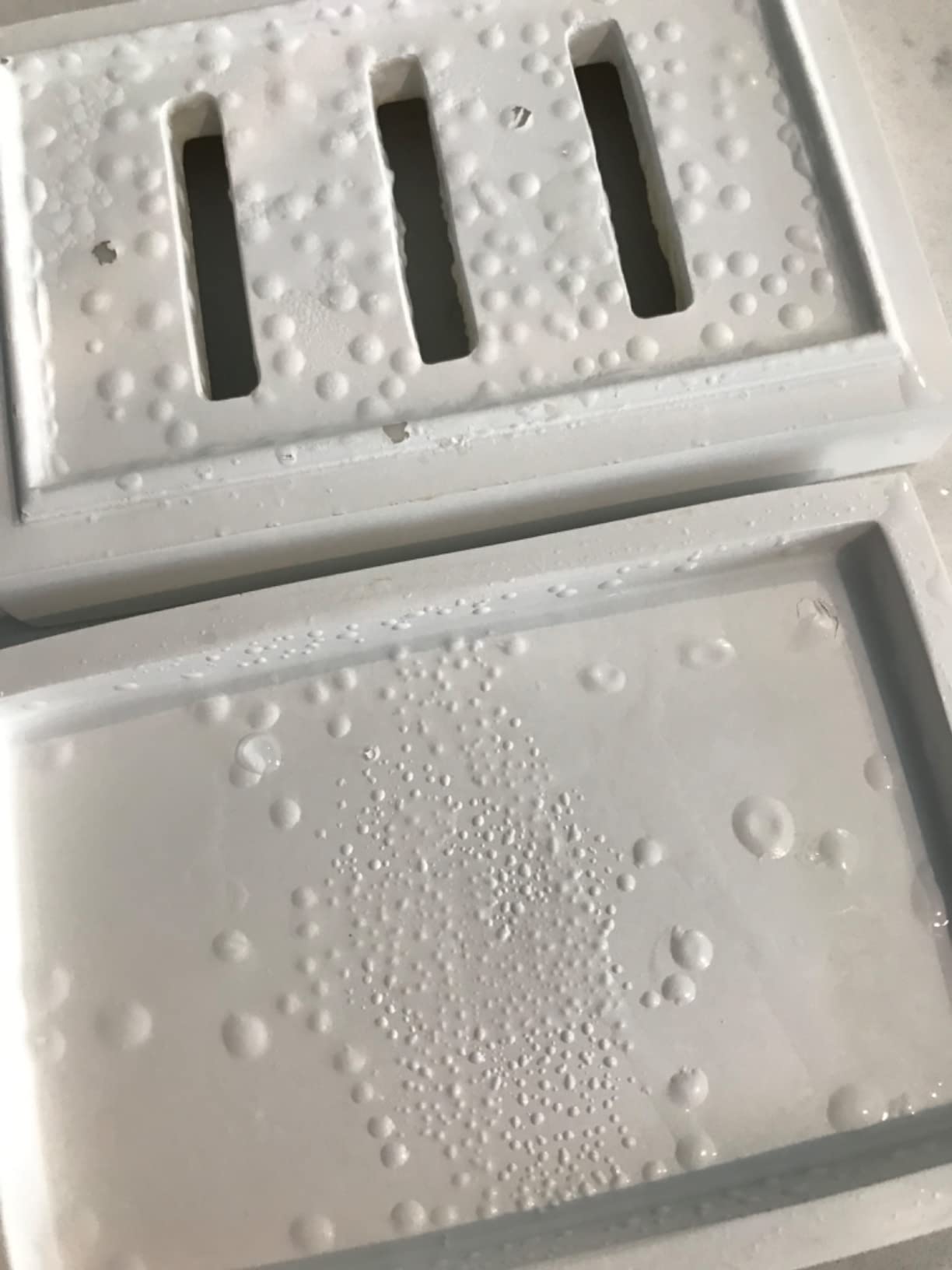 Lacquer Bath Soap Dish, One Size, White customer photo 1