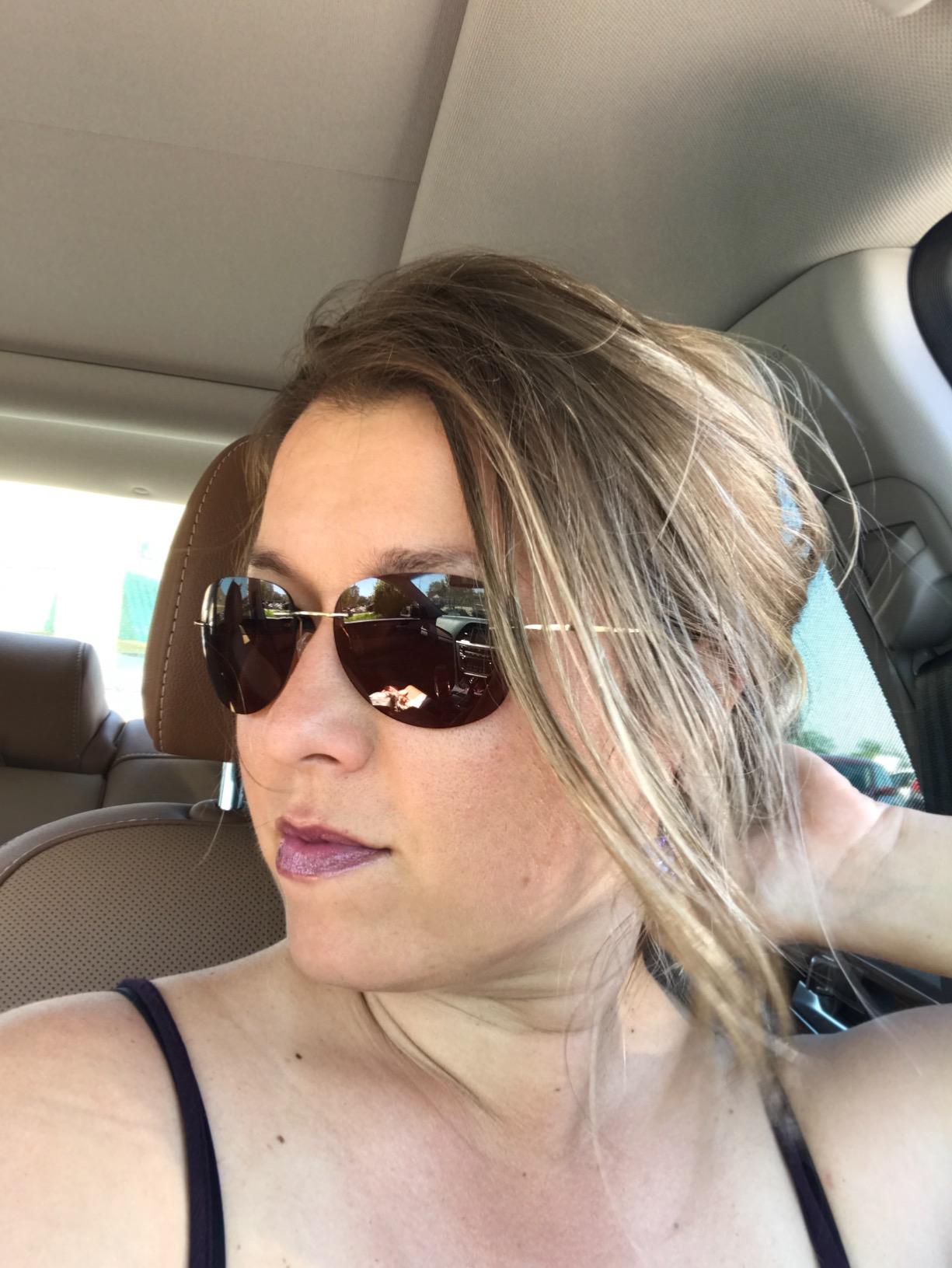 Rimless Titanium Frame Polarized Sunglasses customer photo 1