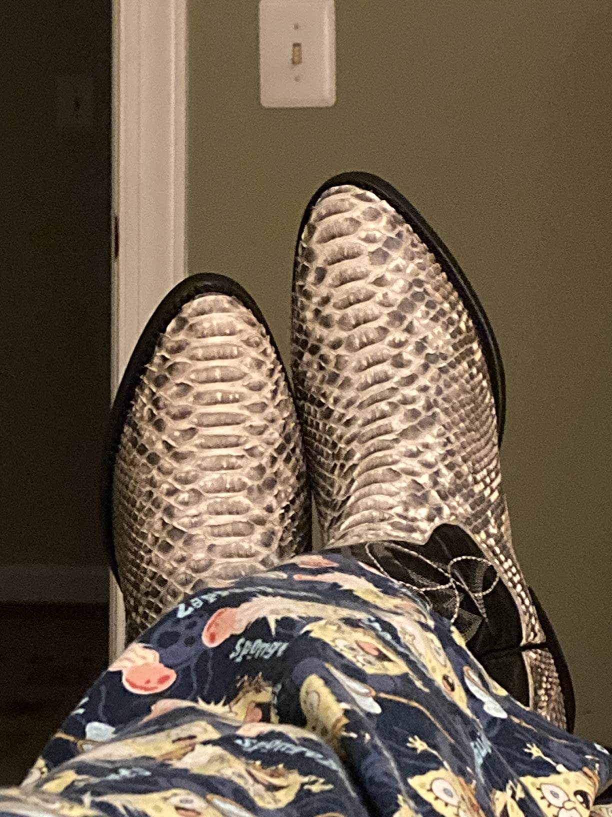Dan Post mens Manning Python Round Toe Cowboy Boots customer photo 1