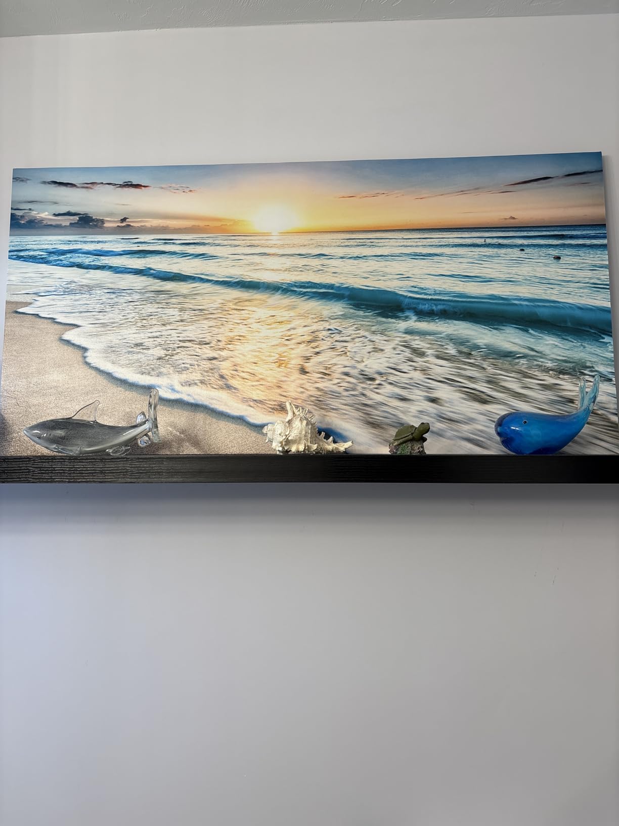 Baisuart A61275 Canvas Prints Abstract Wall Art Print Paintings Grey and Brown Stretched Canvas Wooden Framed for Living Room Bedroom and Office Home Decor Artwork XXLarge 30x60inch customer photo 1