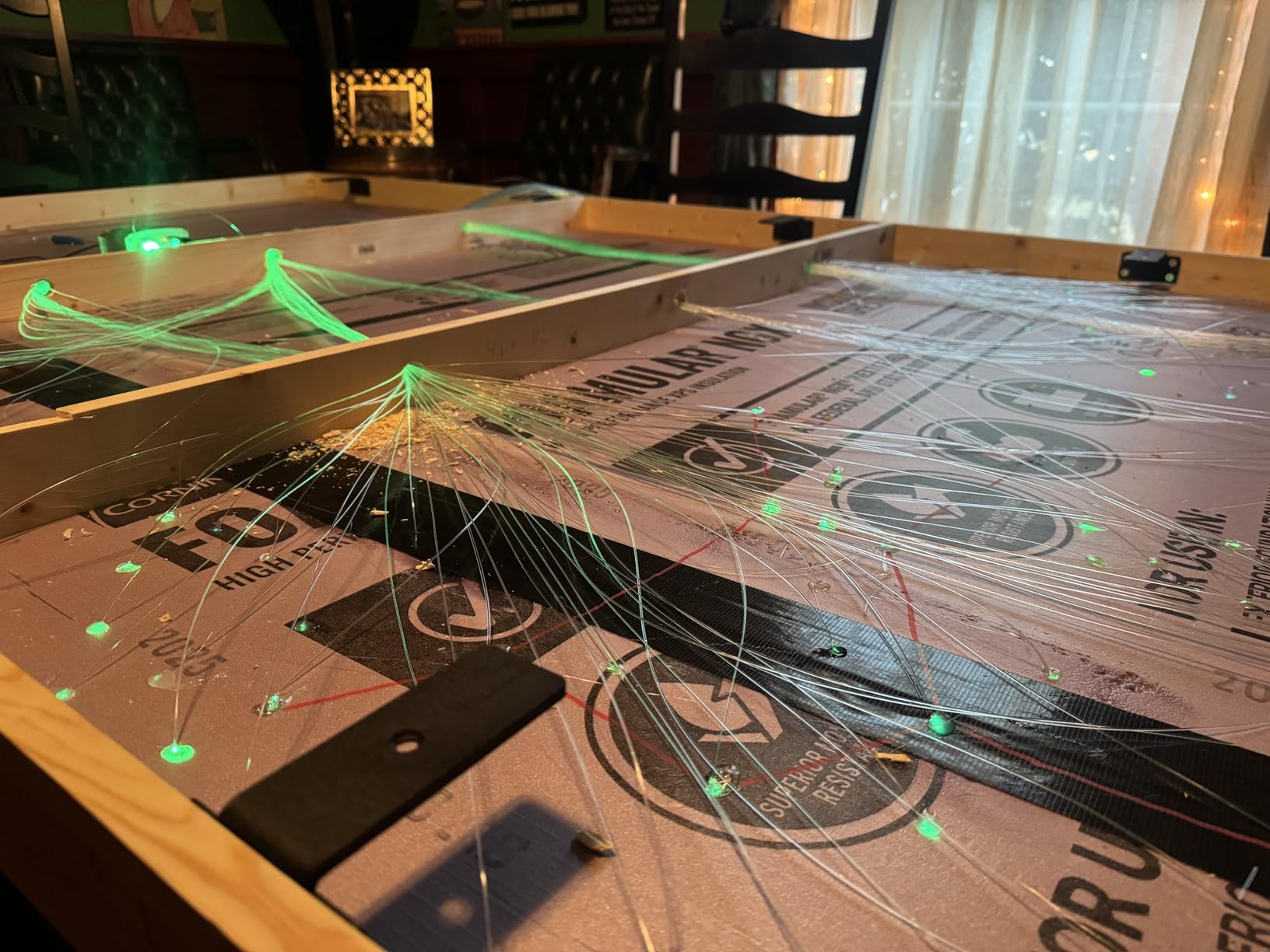 AKEPO Fiber Optic Lights kit Twinkle+ APP Control + Music Effect for Star Ceiling Sky Light Car Home Use, RGBW Light Engine+Optical Fiber Cable 375pcs of 9.8ft/3m(0.03+0.04+0.06in)+28key Remote customer photo 2