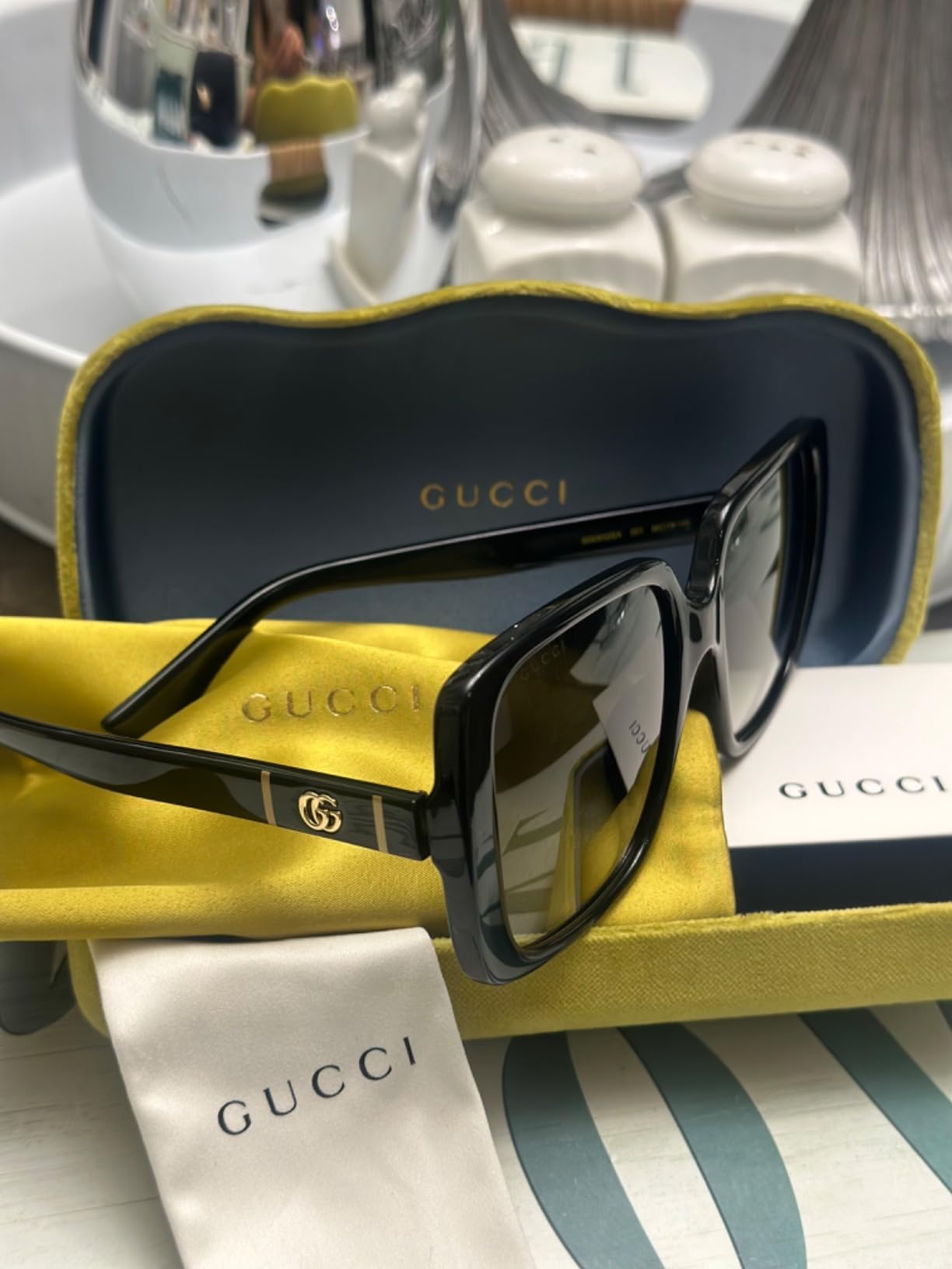 Gucci Women's Square Sunglasses customer photo 2