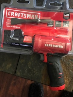 Air Hammer, Medium Stroke, 2,800 BPM, Anti-Slip Handle, 4.4 SCFM at 90 PSI, Flat-Blade Chisel Included customer photo 2