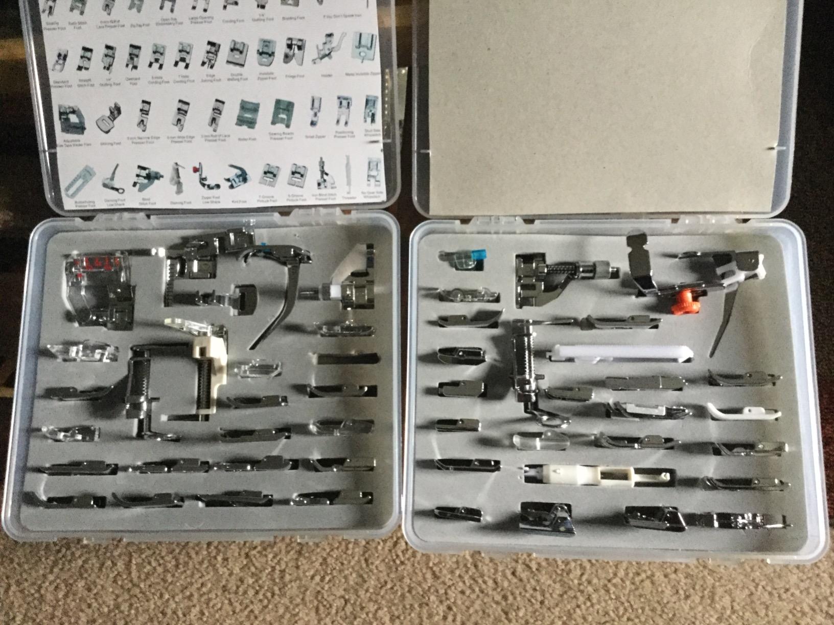 YEQIN 11 Pcs Sewing Machine Presser Feet Set for Low Shank Snap-On Sewing Machine Singer, Brother, Janome, Babylock, Kenmore, Euro-Pro, White, Juki, New Home Sewing Machines customer photo 1
