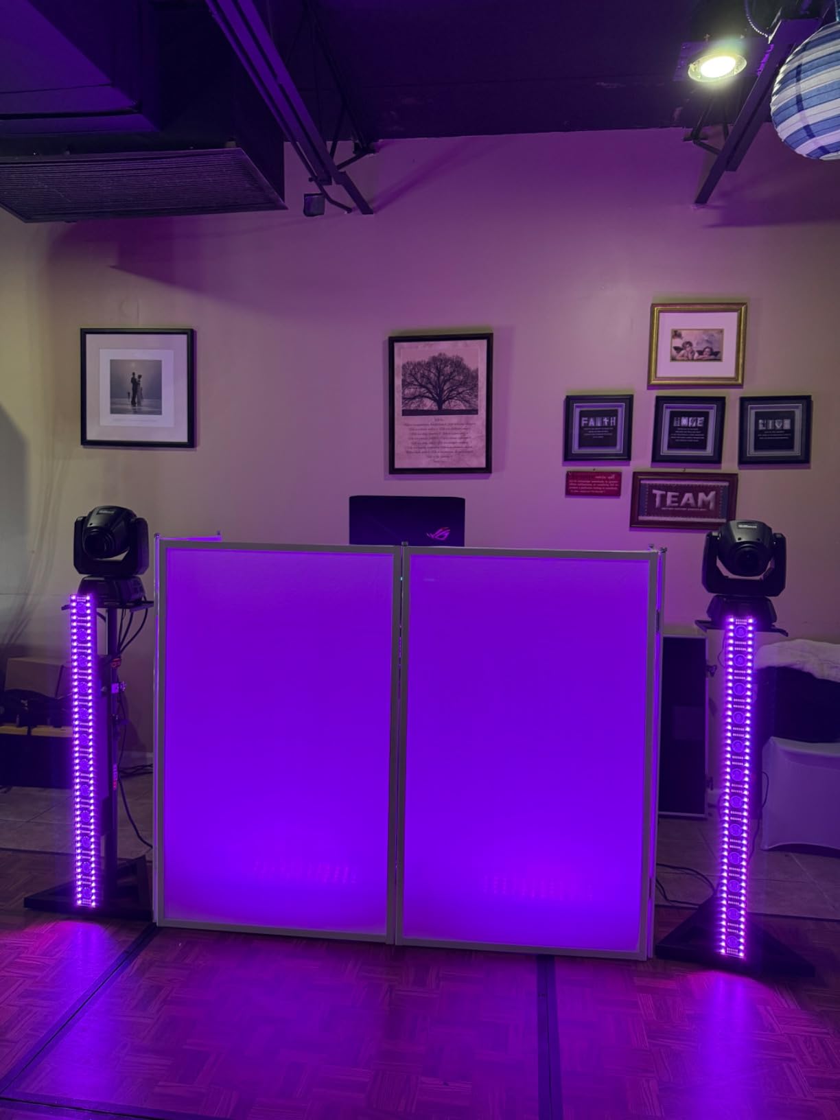 Stage Wash Light Bar: 96LED RGB Strips Surrounded in 12LED Warm Beam & 156 White Strobe - Aluminum Alloy Fast Cooling - DMX Sound Activated - Ideal for Mobile Show Concert Music Dance Party customer photo 1