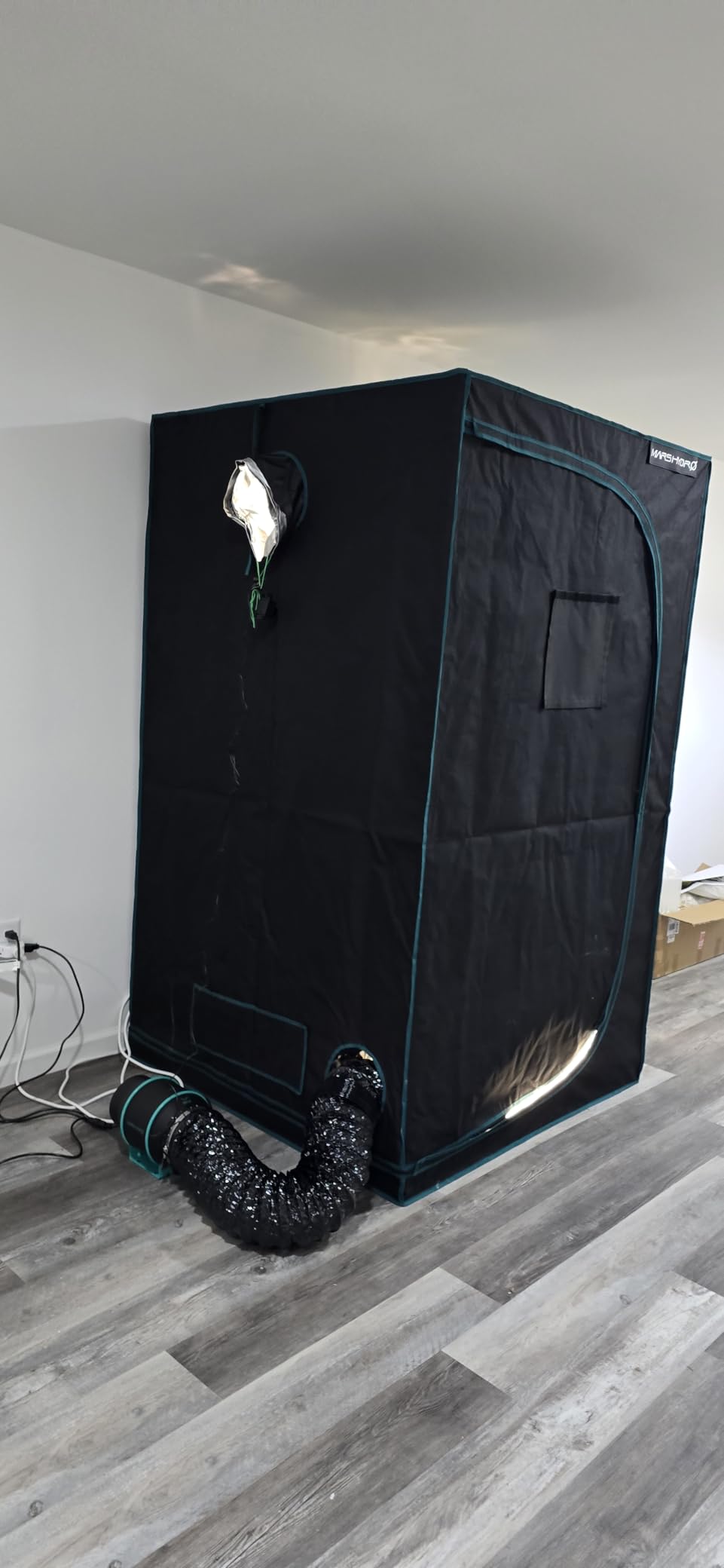 MARS HYDRO 4x4 Grow Tent Kit Complete System, 300W TSW2000 Full Coverage Dimmable Light, 48