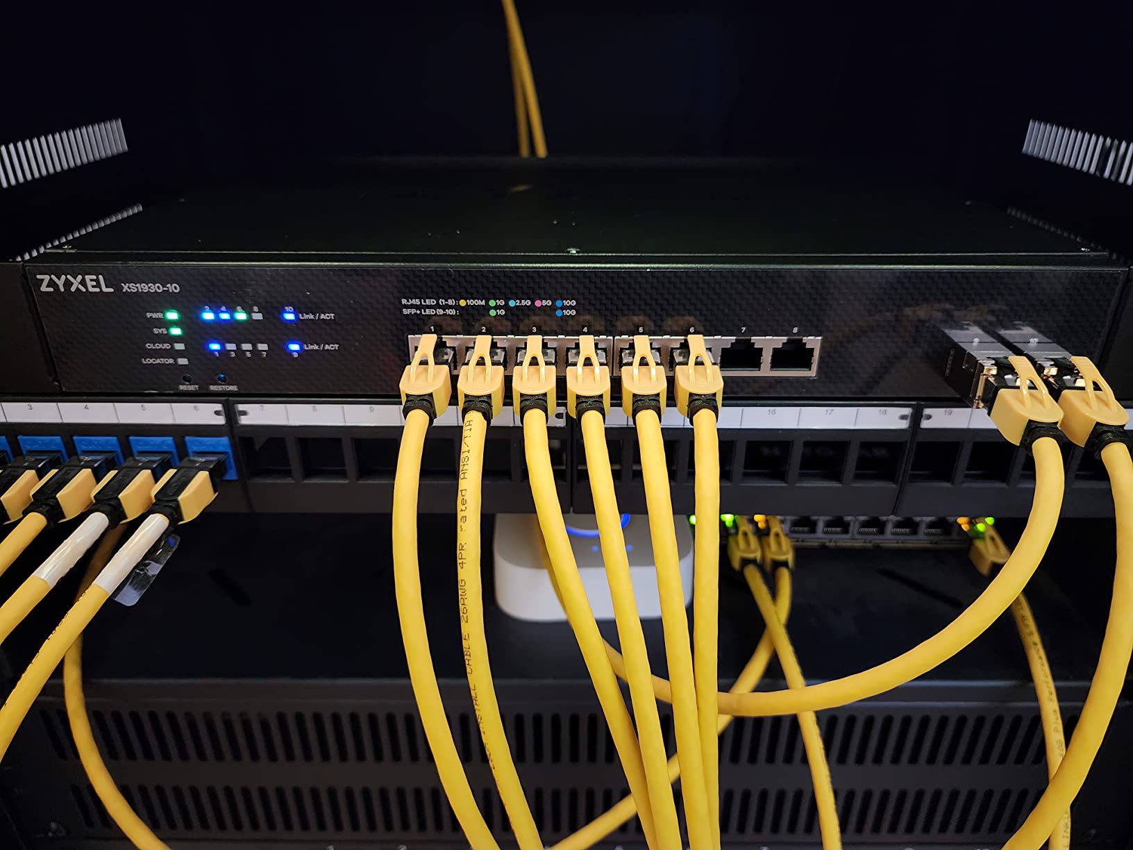 Zyxel XS1930-10 8-Port Multi-Gigabit Smart Layer 2+ Managed Switch, 8 x RJ-45, 2 x 10G SFP+, Optional Nebula Cloud, Rackmount customer photo 2