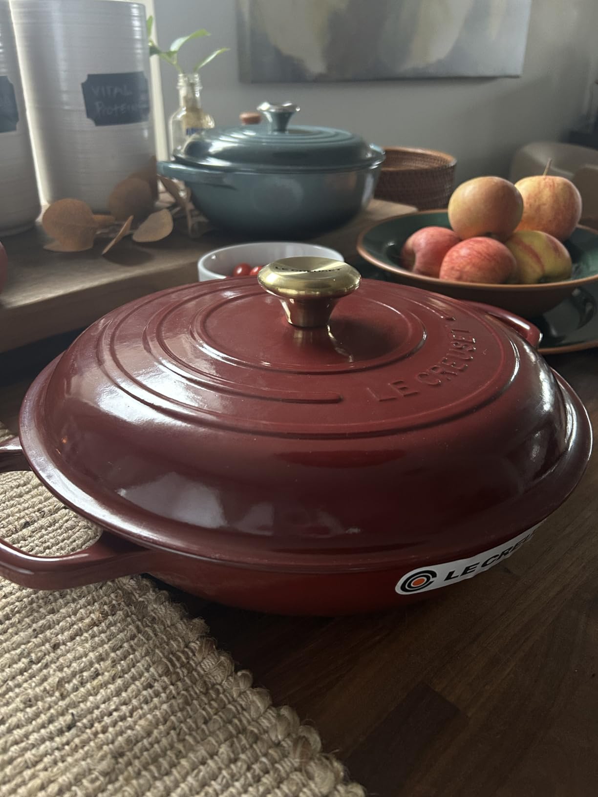 Le Creuset Enameled Cast Iron Signature Braiser, 5 qt, Cerise customer photo 1