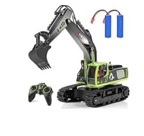 kolegend Remote Control Excavator Toy 16 Inch, 9 Channel RC Construction Vehicles Hydraulic Haulers Digger Toys Gift for 6 7 8 9 10 Years Old Kids Boys customer photo 2