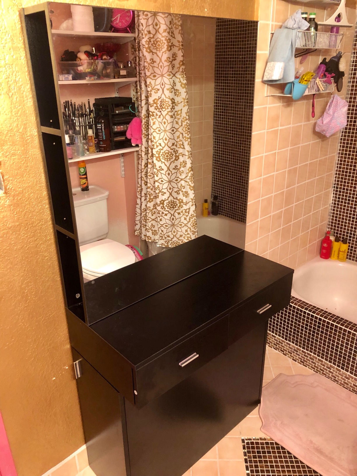 Artist hand Wall Mount Salon Station Barber Stations Styling Station with Mirror Barber Beauty Spa Salon Equipment customer photo 1