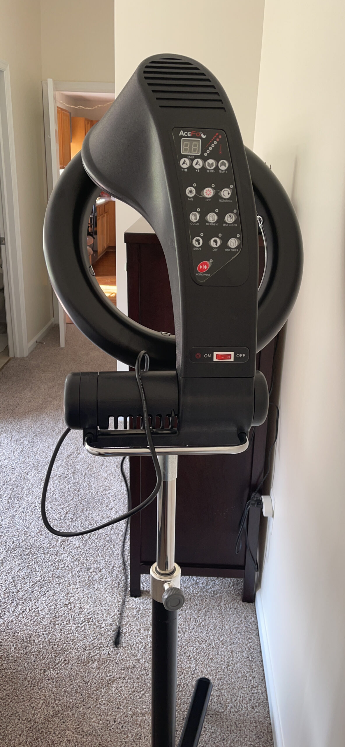 Stand Hair Dryer, Orbiting Rotating Hair Processor, Hair Dryer Accelerator, Perm Styling customer photo 1