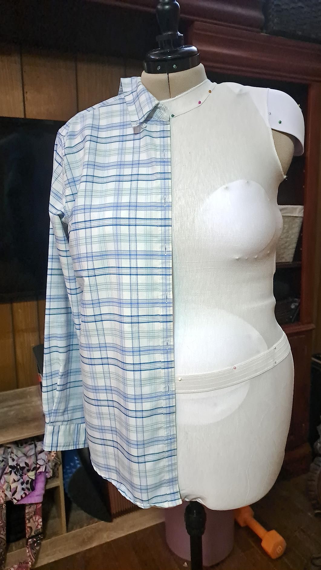 Dritz My Double Designer Adjustable Dress Form Small, Female Sizes US 4-14, Sewing Mannequin with Pinnable Body Torso, 13 Dials & 360 Hem Guide customer photo 1