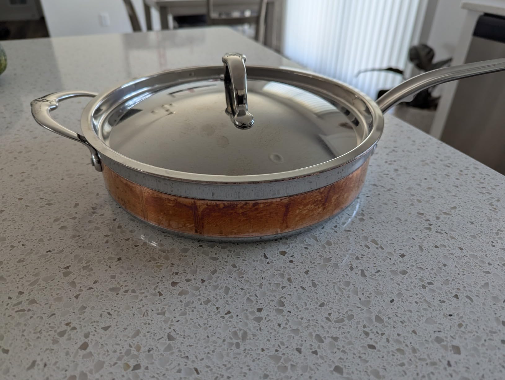 CopperBond Collection - 100% Pure Copper Essential Pan, Induction Cooktop Compatible, 5 Quart customer photo 2