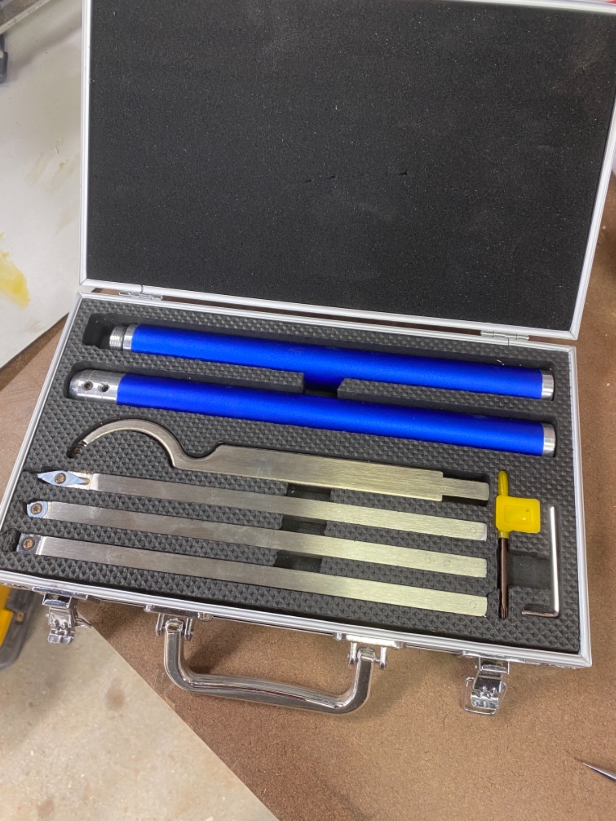 Carbide Tipped Wood Turning Tools Set, Latest Lathe Rougher Finisher Swan Neck Hollowing Tools with Interchangeable Aluminum Alloy Grip Handle customer photo 2