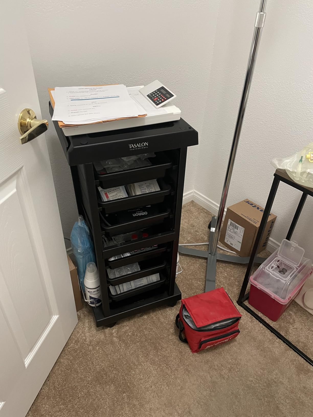 TASALON Salon Trolley - Space Saving Rolling Cart for Extra Storage - 6-Tray Multipurpose Salon Cart - Tattoo Tray customer photo 2