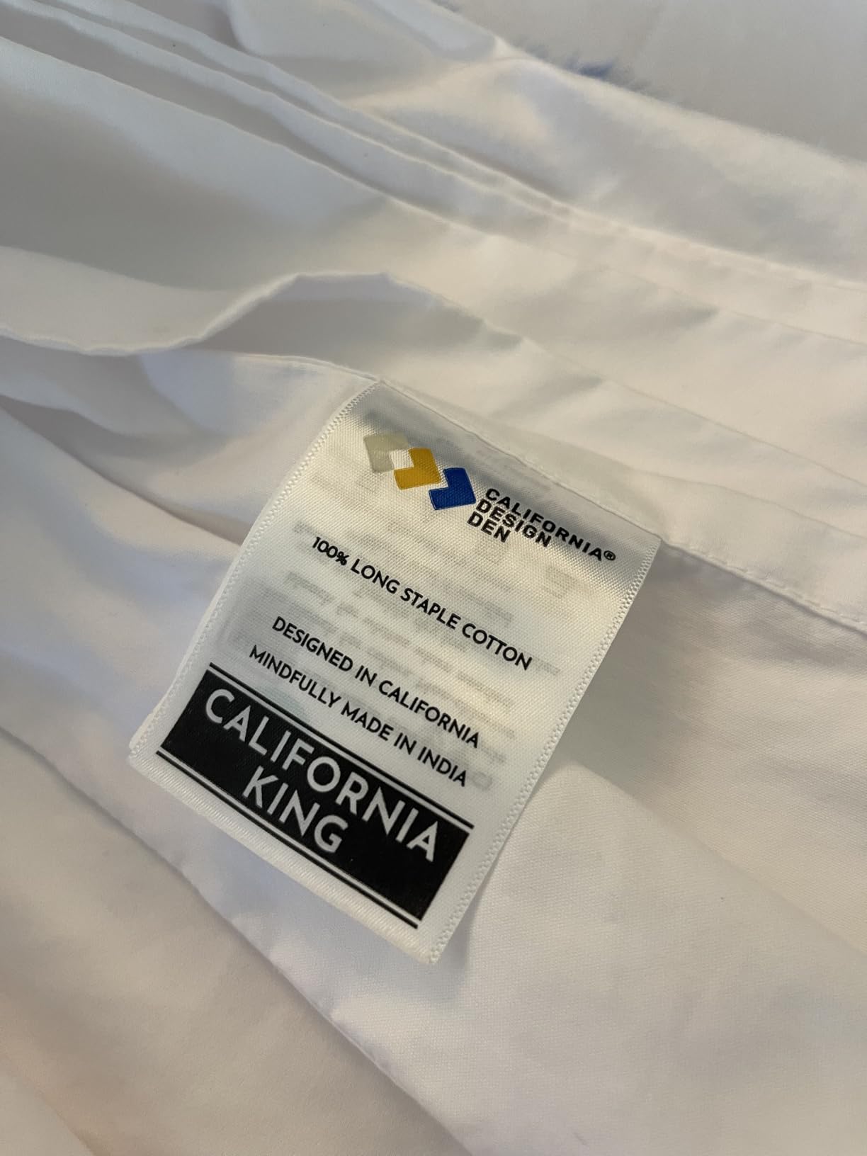 California Design Den King Size Sheets Set - 1000 Thread Count Sateen, Thick and Natural 100% Cotton King Bed Sheets, Deep Pockets, Durable Bedding Set - White customer photo 1