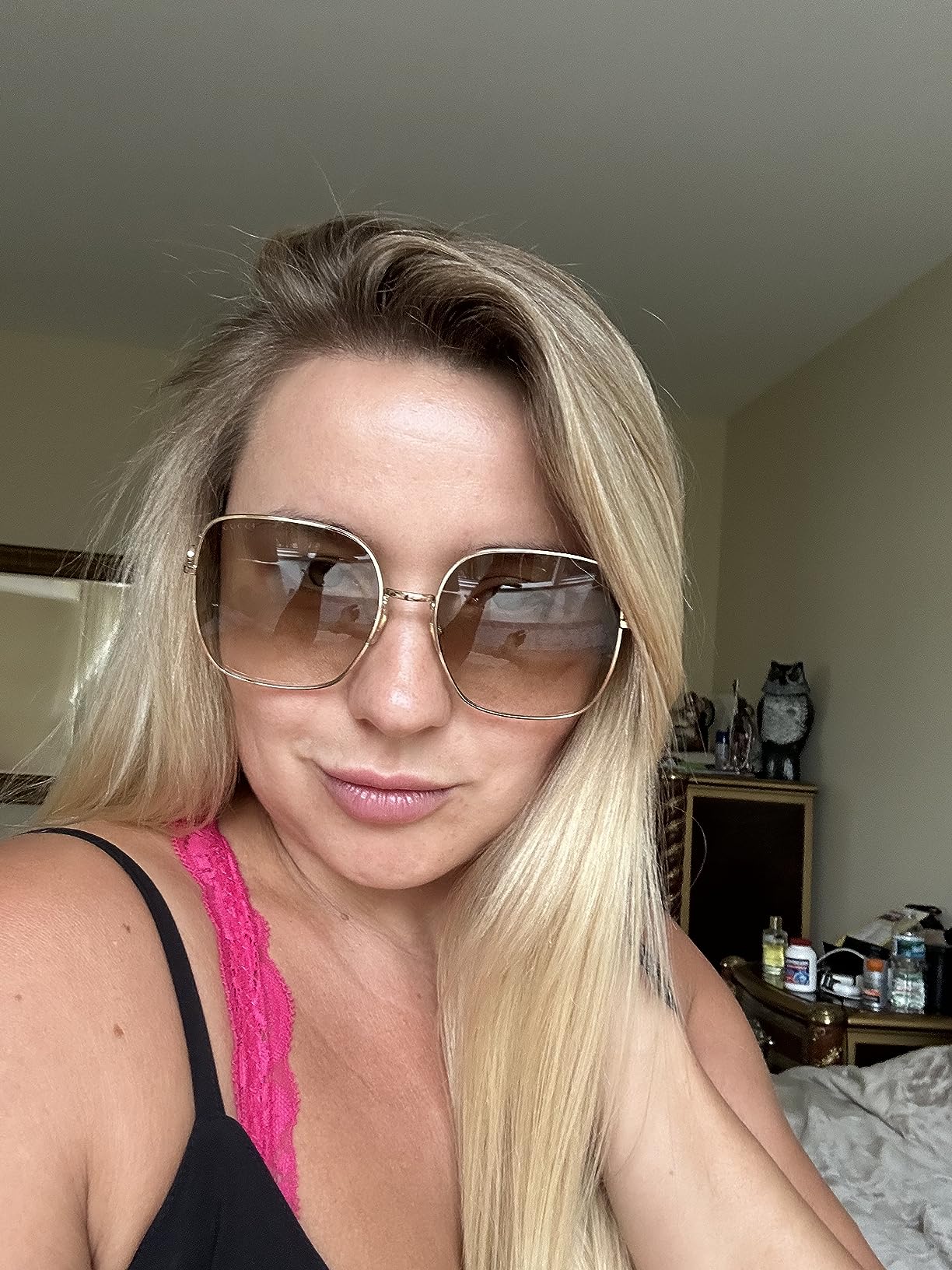 Gucci GG0879S Gold/Brown Shaded 61/18/140 Women's Sunglasses customer photo 2