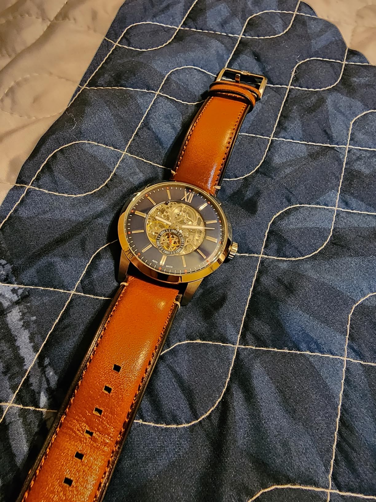 Men's Watch, Townsman Automatic Stainless Steel Watch for Men - Skeleton Dial customer photo 1