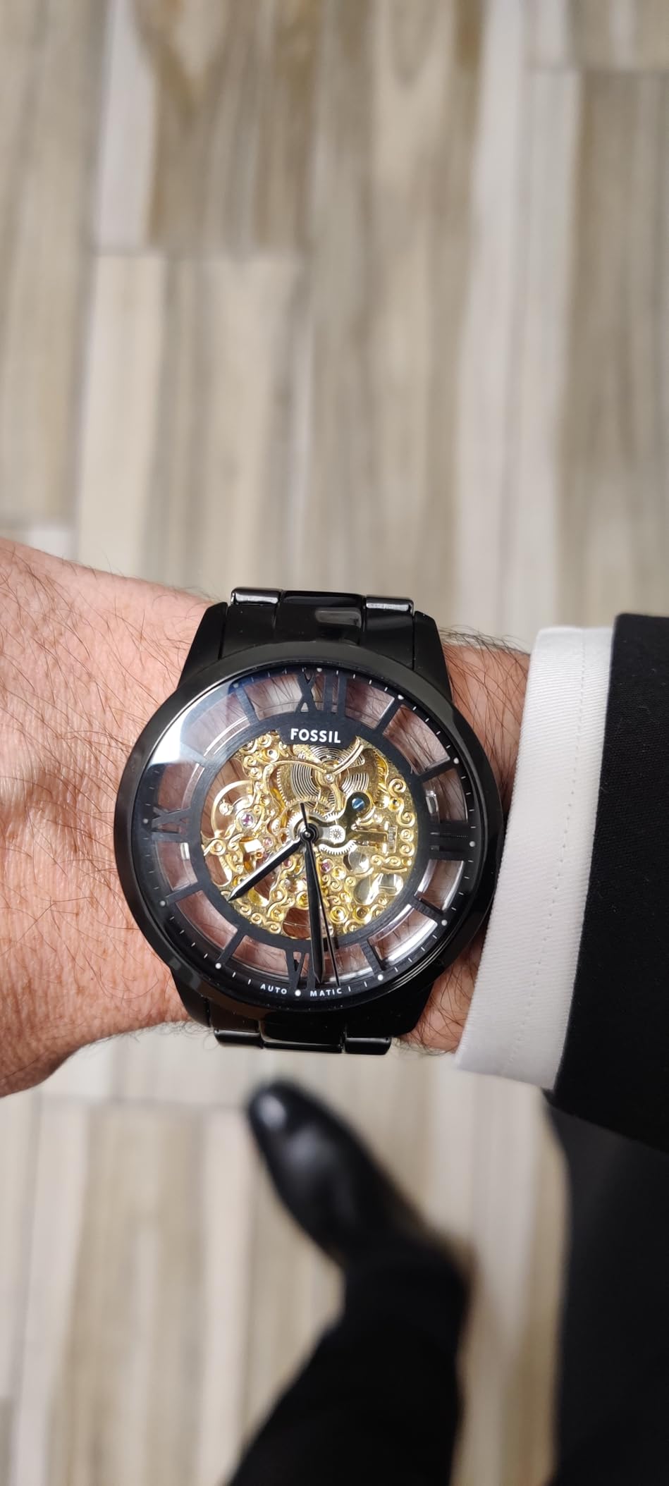 Men's Watch, Townsman Automatic Stainless Steel Watch for Men - Skeleton Dial customer photo 2