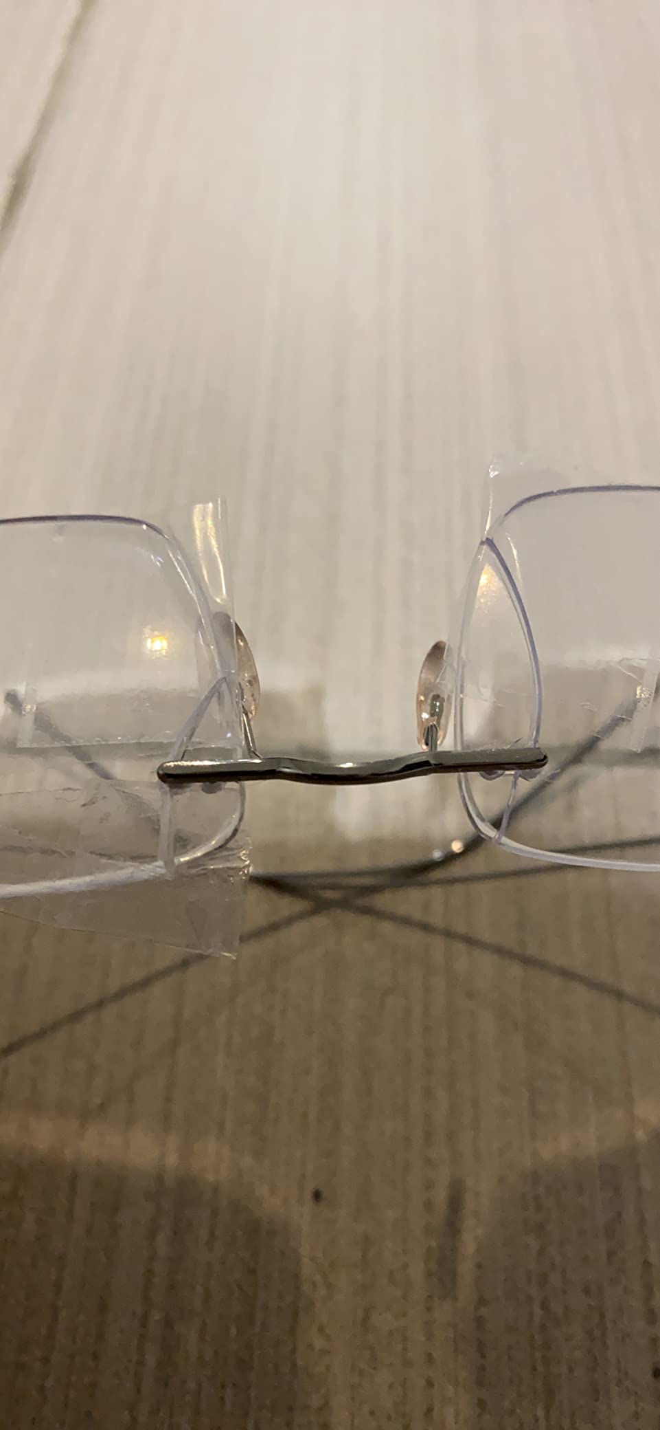Titanium Glasses Frame, Rimless Frameless Optical Eyewear for Men and Women F85634 customer photo 2