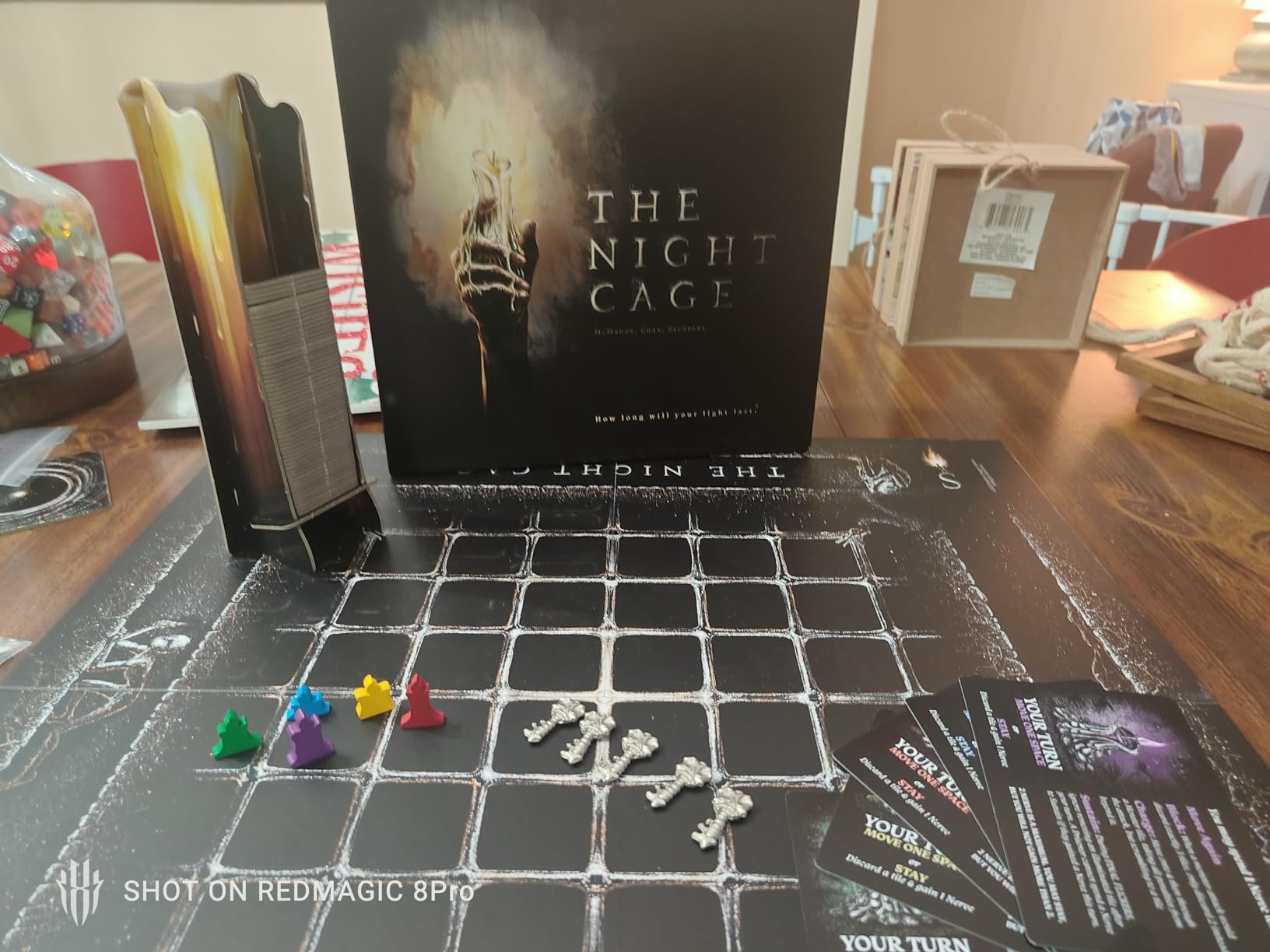 The Night Cage by Smirk and Dagger | Cooperative Candlelit Horror Strategy Game | Tile Laying Labyrinth Escape Adventure | for 1 to 5 Players | Ages 14+ customer photo 2