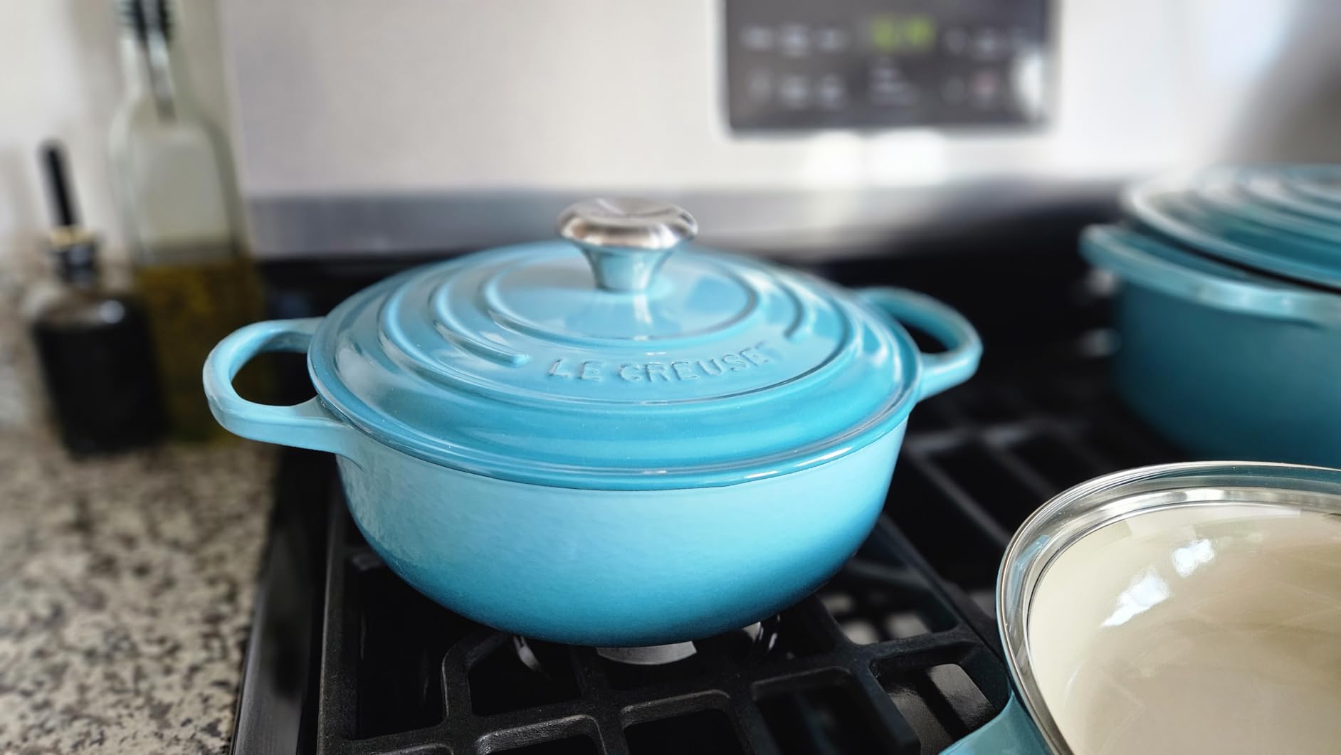 Le Creuset Enameled Cast Iron Signature Sauteuse Oven, 3.5 qt., Marseille customer photo 1