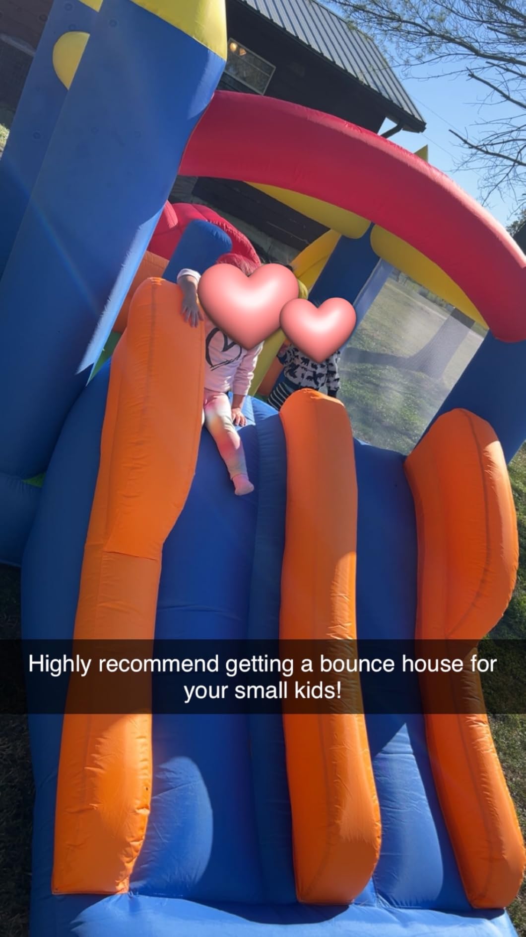 HuaKastro 16.3x7.2FT Kids Inflatable Obstacle Bounce House with Dual Racing Slides, Crawl Tunnels, Climbing, Obstacles, Jumping All in One Castle Great for Children's Outdoor Party - with Blower customer photo 1