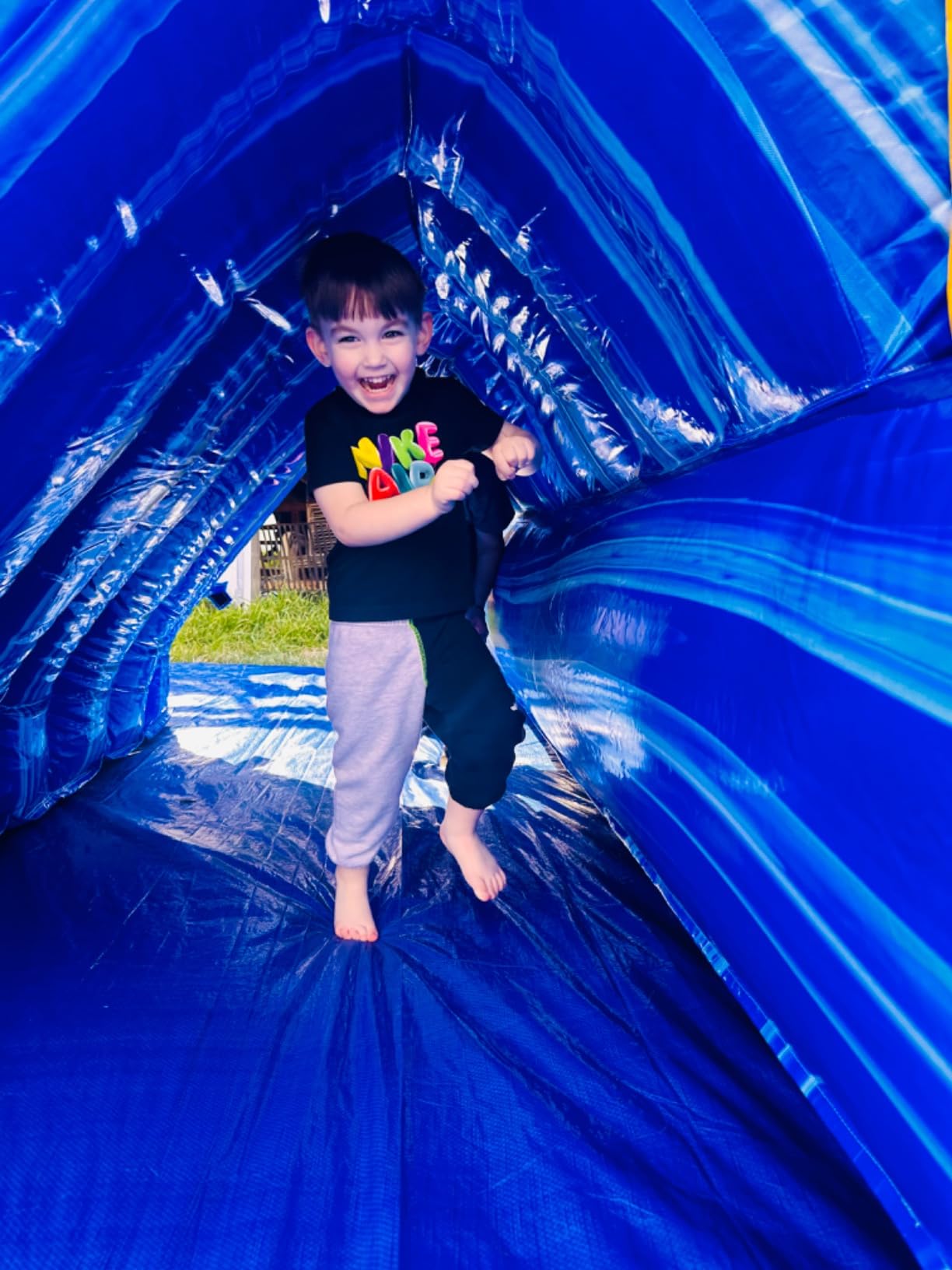 JumpOrange 13' x 31' x 15' Melting Arctic Bounce House with Dual Lane Slide; 15oz Commercial Grade PVC Vinyl, with Basketball Hoop and Blower for Kids and Adults, Rental Use, Indoor & Outdoor Play customer photo 2