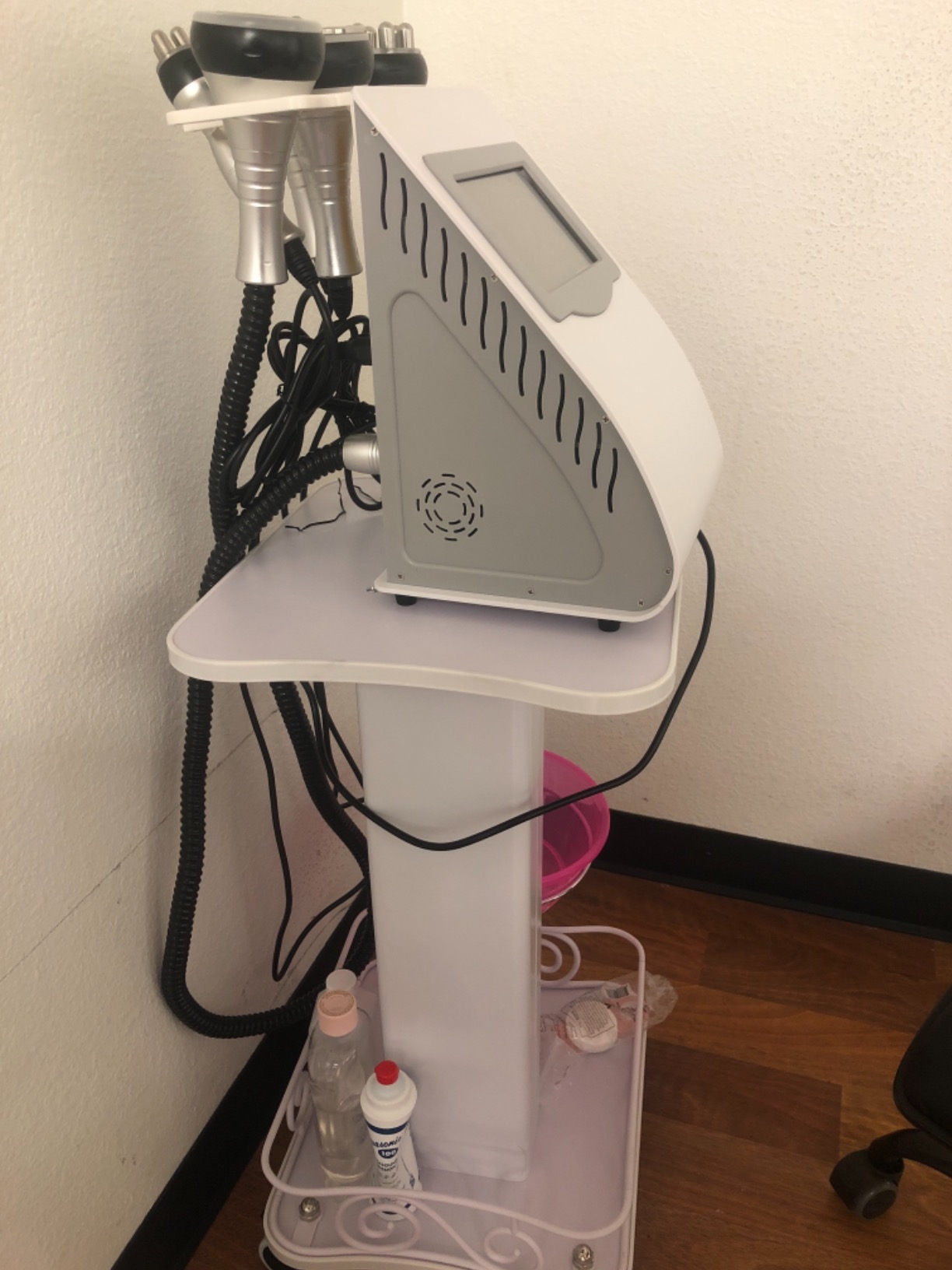 Beauty Salon Cart with Wheels - Rolling Spa Equipment Trolley, 99LBS Load, 350W Max US Power Outlet customer photo 1