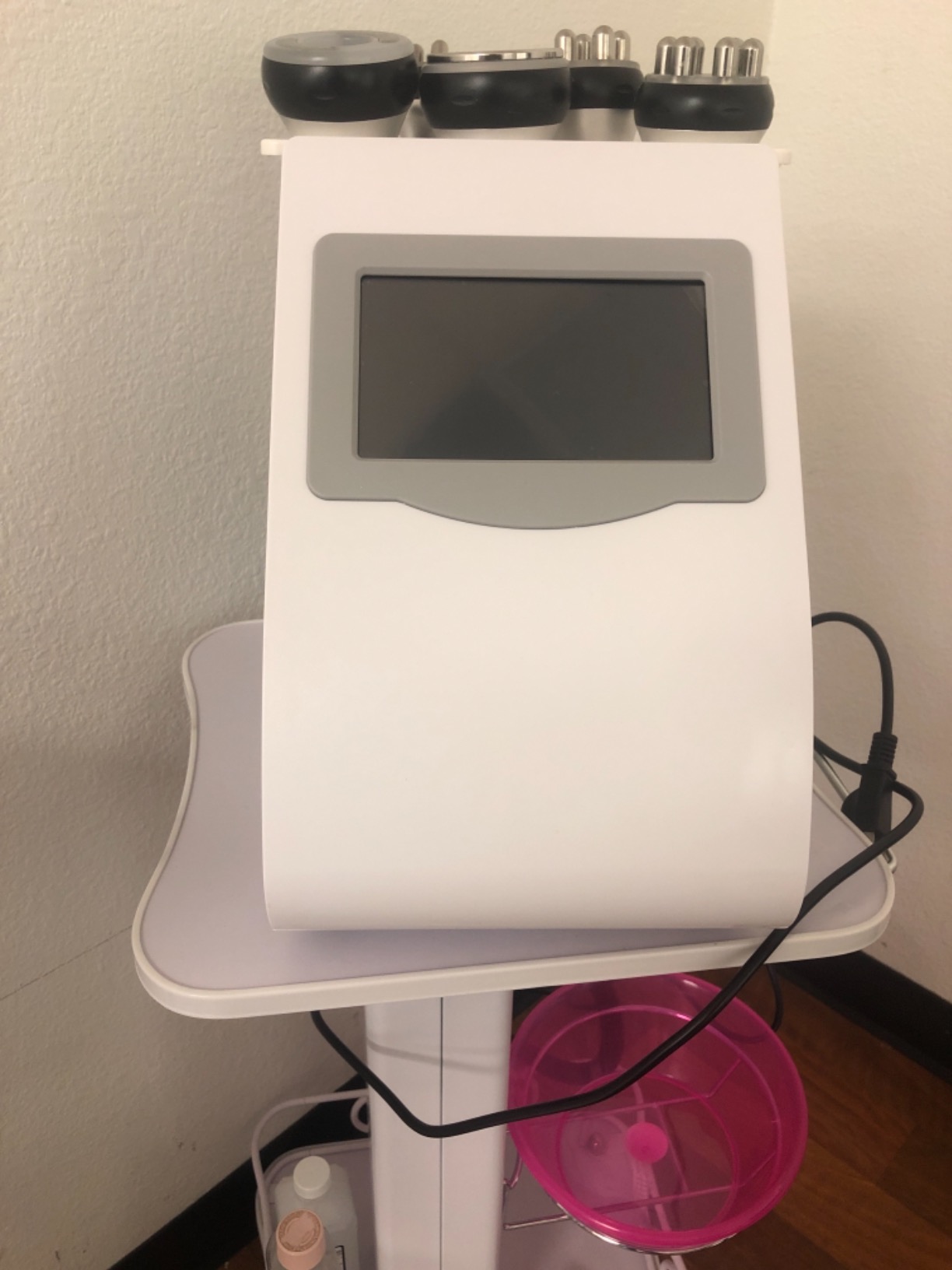Beauty Salon Cart with Wheels - Rolling Spa Equipment Trolley, 99LBS Load, 350W Max US Power Outlet customer photo 2