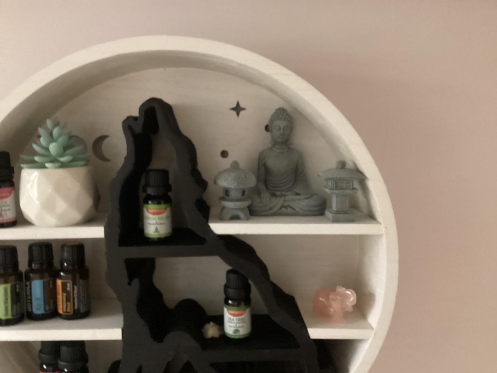 Buddha Statue and 2 Japanese Lantern Pagoda Statues - Zen Garden Accessories for Home and Mini Meditation Decor customer photo 2