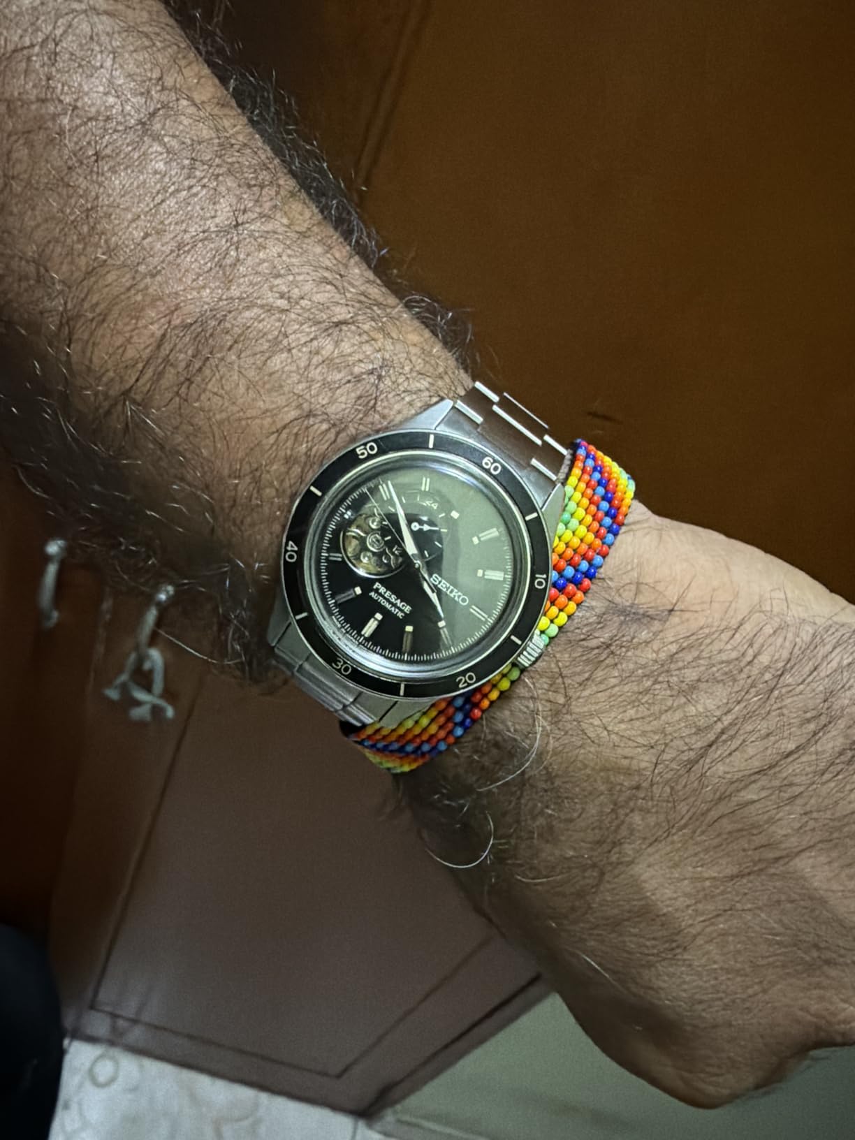 SEIKO SSA425 Automatic Watch for Men - Presage Collection - Black Open-Aperture Dial with Vintage 1960s Watch Inspiration - 50M Water Resistant customer photo 1