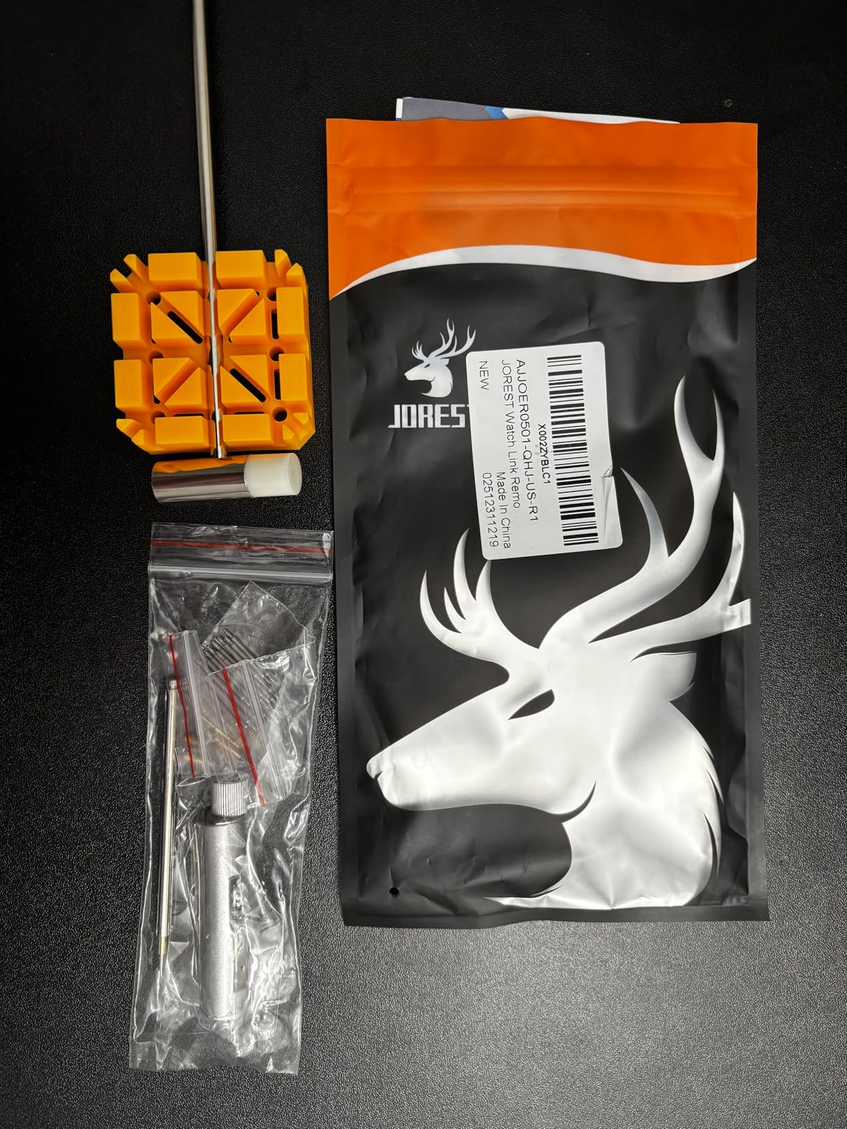 JOREST Watch Link Removal Tool, Watch Band Tool Kit, Repair Kit for Watch Bracelet Adjustment and Replacement and Resizing, With User Manual, Watch Link Remover, 20PCS Spring Bars, 13PCS Spare Needle customer photo 1