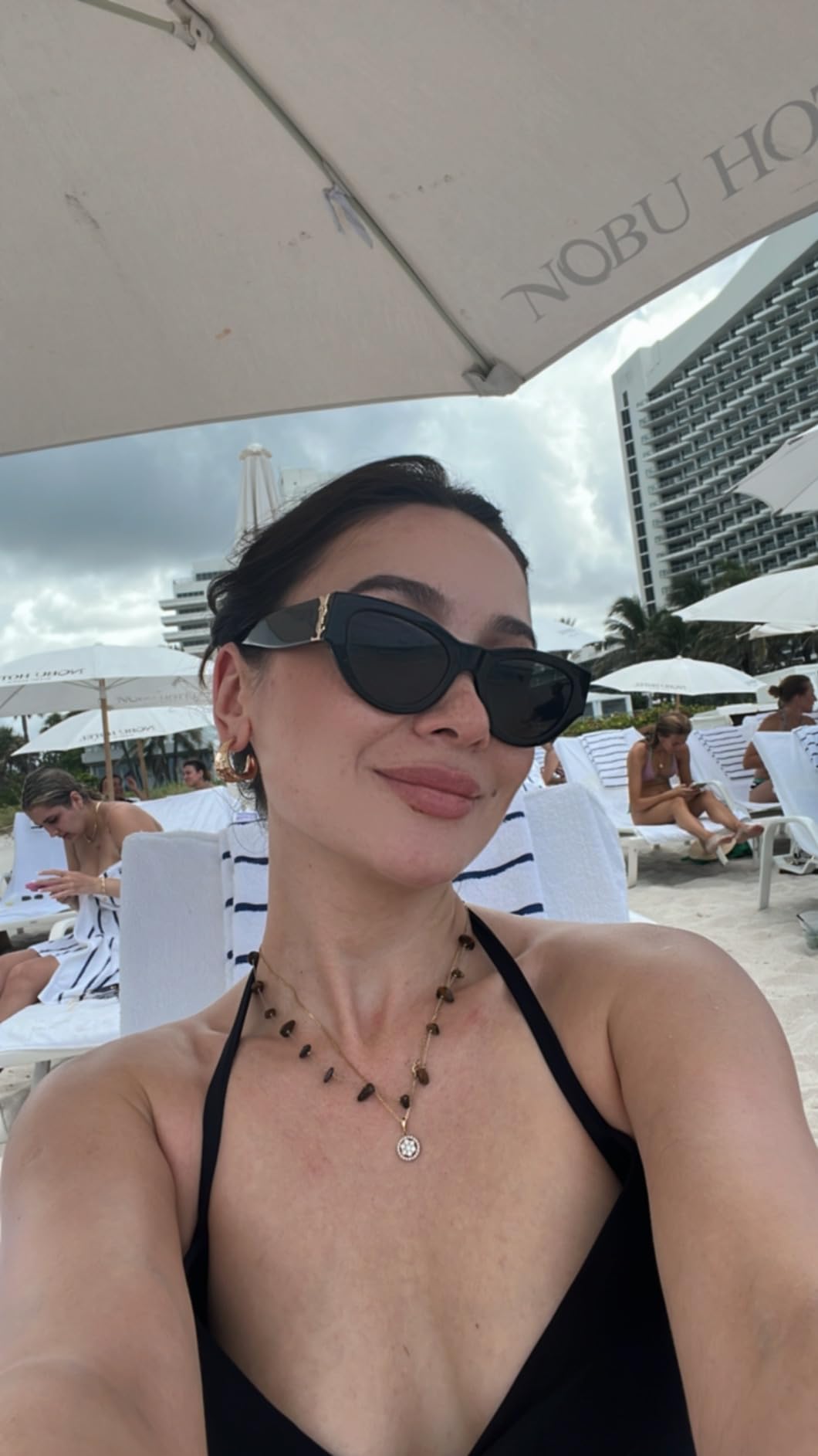 Saint Laurent Women's Glam Cat Eye Sunglasses customer photo 2