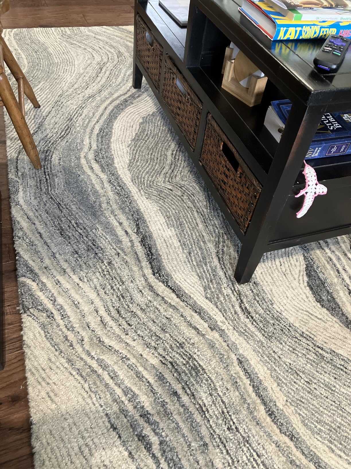 SAFAVIEH Fifth Avenue Collection Area Rug - 9' x 12', Beige & Ivory, Handmade Mid-Century Modern Abstract New Zealand Wool, Ideal for High Traffic Areas in Living Room, Bedroom customer photo 2