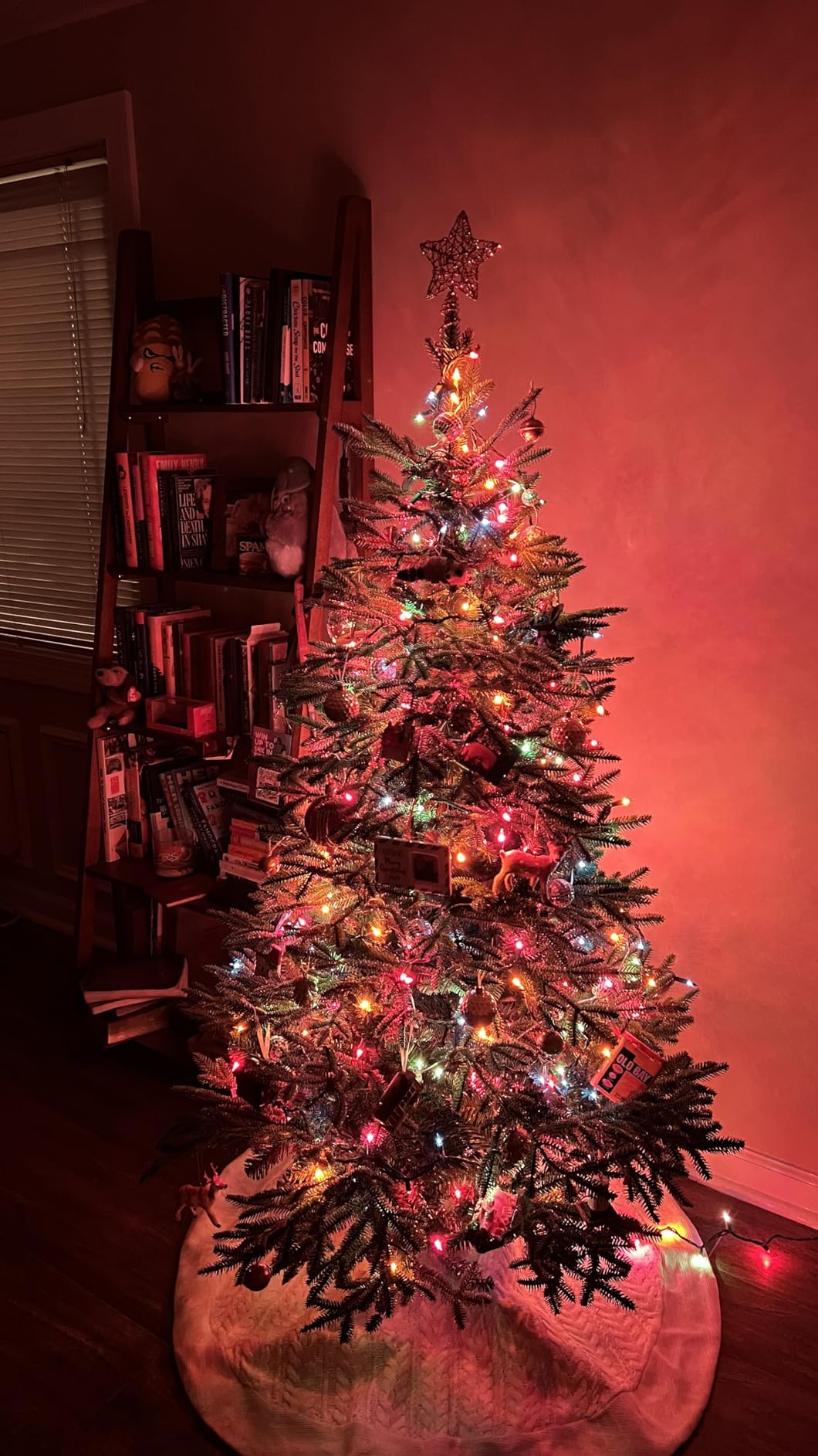 European Silver Fir - Elegant Artificial Christmas Tree with True Needle Foliage Available Unlit or with LED Clear Lights, LED Clear, 7' customer photo 1
