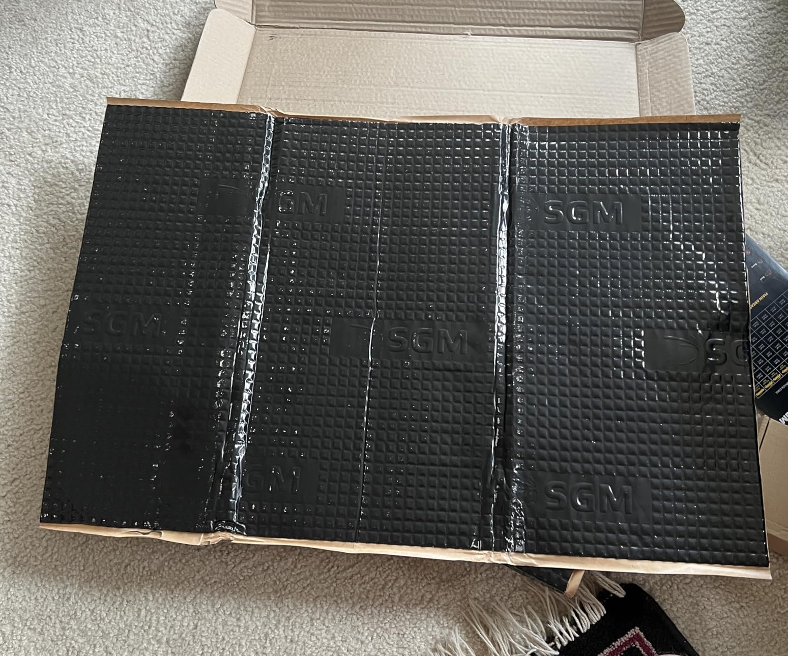 SGM Black Premium Car Sound Deadening Mat 80 mil (2mm) 36 sqft (3.4 sqm), Automotive Sound Deadener, Self Adhesive Butyl Car Sound Deadening Material, Audio Noise Insulation and Dampening Sheets customer photo 1