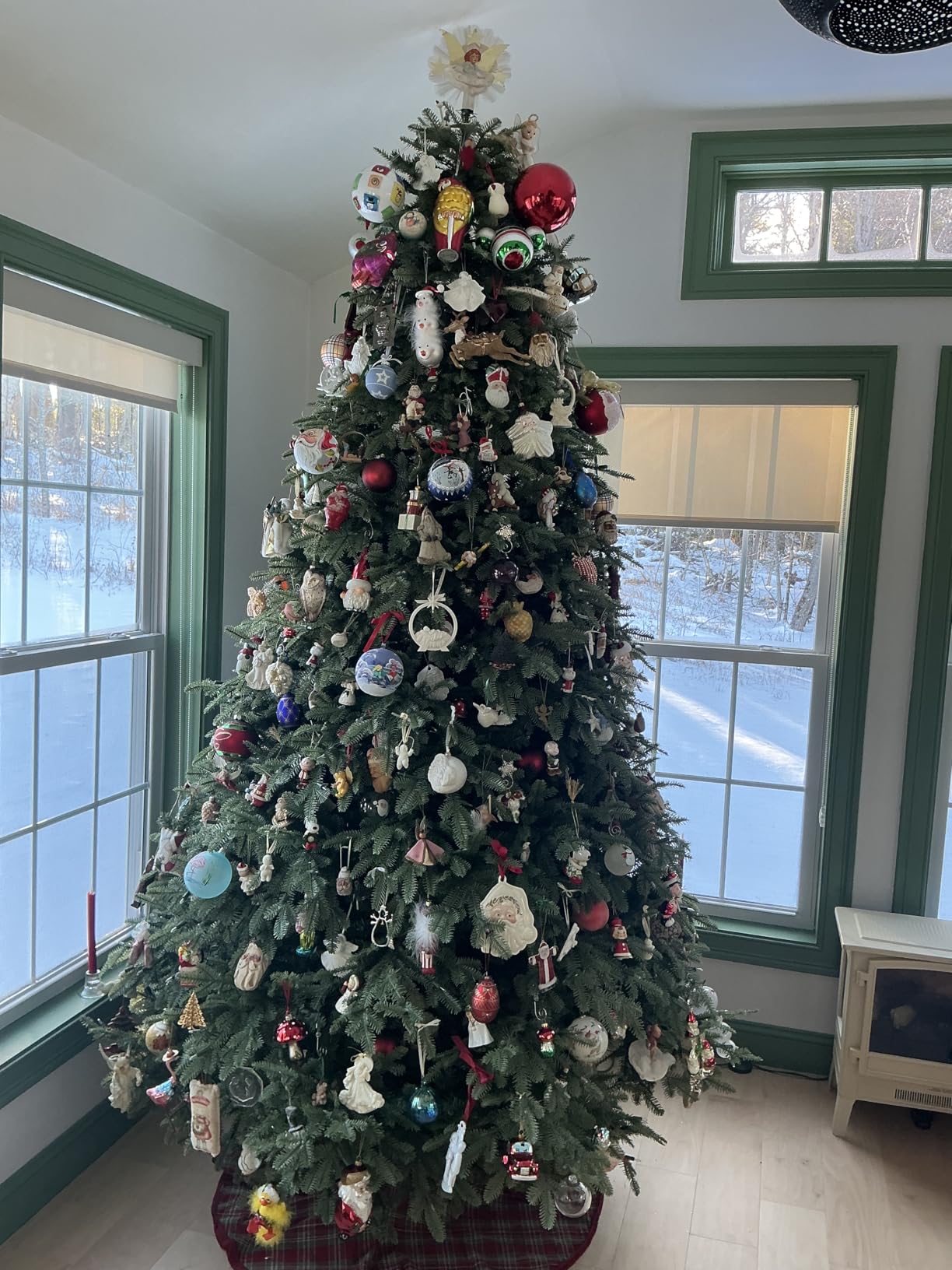 Balsam Hill BH Balsam Fir Full Tree - Realistic Artificial Christmas Tree with Premium Stand & Easy Assembly for Indoor Holiday Decorating, LED Clear, 7.5ft customer photo 1