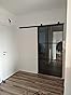 vidaXL Glass Door, Aluminum Frame Sliding Barn Door, Interior Door for Closet Kitchen customer photo 2
