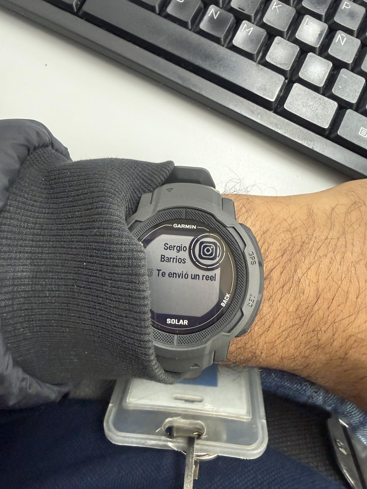 Garmin Instinct 2 Solar, Smaller-Sized Rugged Outdoor Watch with GPS, with Solar Charging Capabilities, Built for All Elements, Multi-GNSS Support, Tracback Routing, Graphite customer photo 2