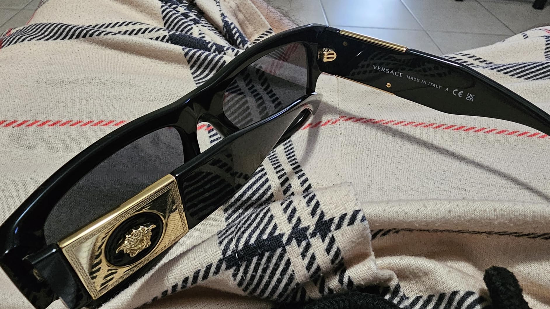 Versace VE4406 Rectangular Sunglasses for Men + BUNDLE with ACCESSORY EYEWEAR KIT customer photo 2