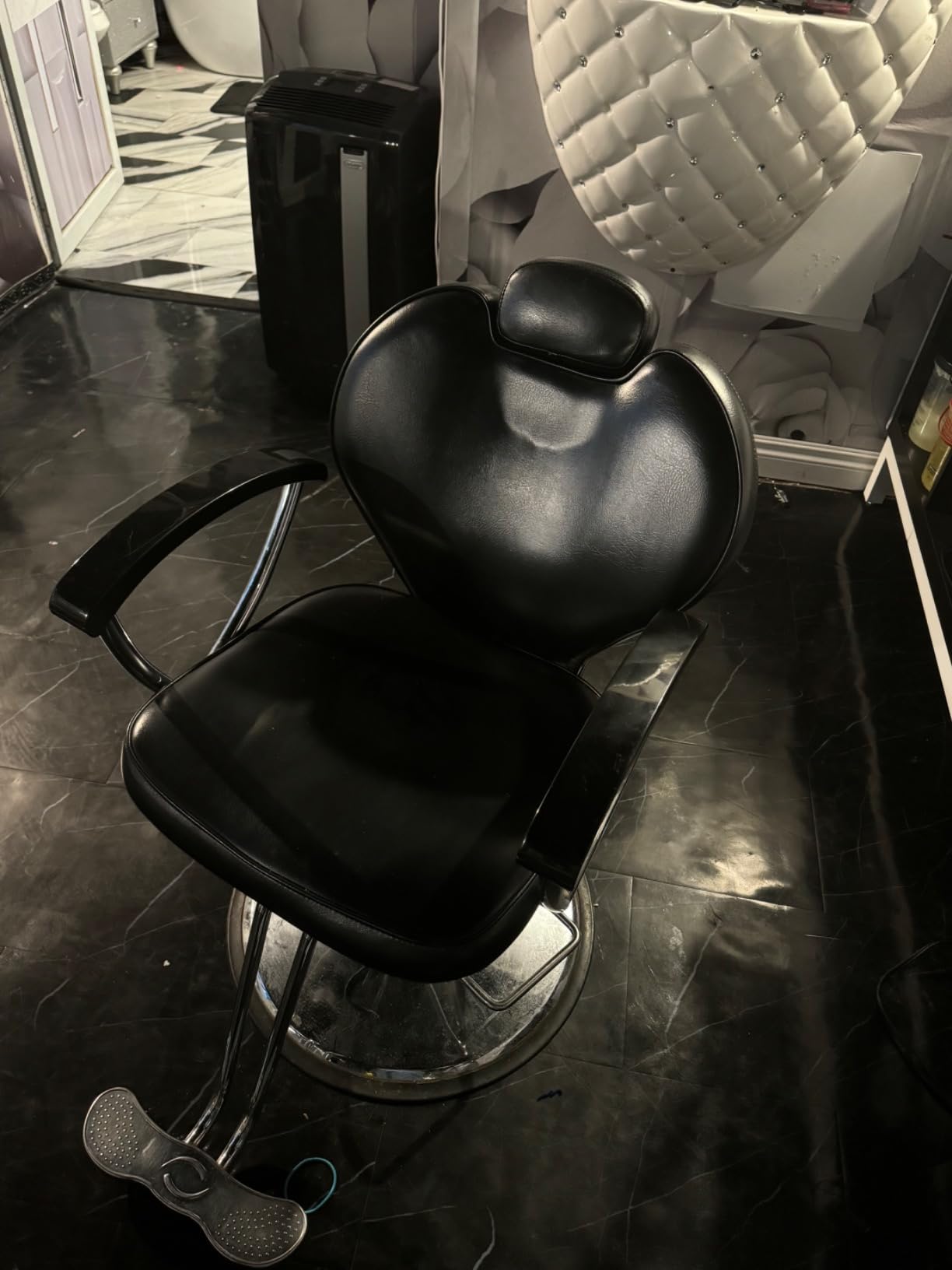 Artist hand Shampoo Bowl Backwash Barber Chair Adjustable Ceramic Bowl Sink with Rubber Headrest for Salon Beauty Spa Equipment customer photo 1
