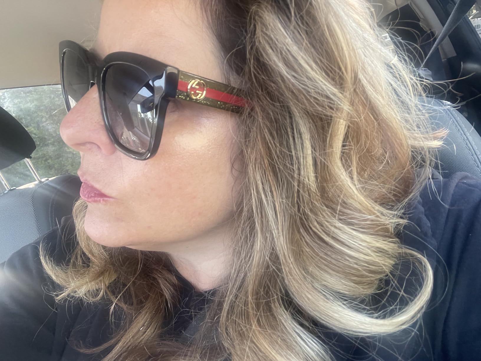 Gucci Grey Gradient Square Ladies Sunglasses GG0034SN 002 54mm customer photo 2