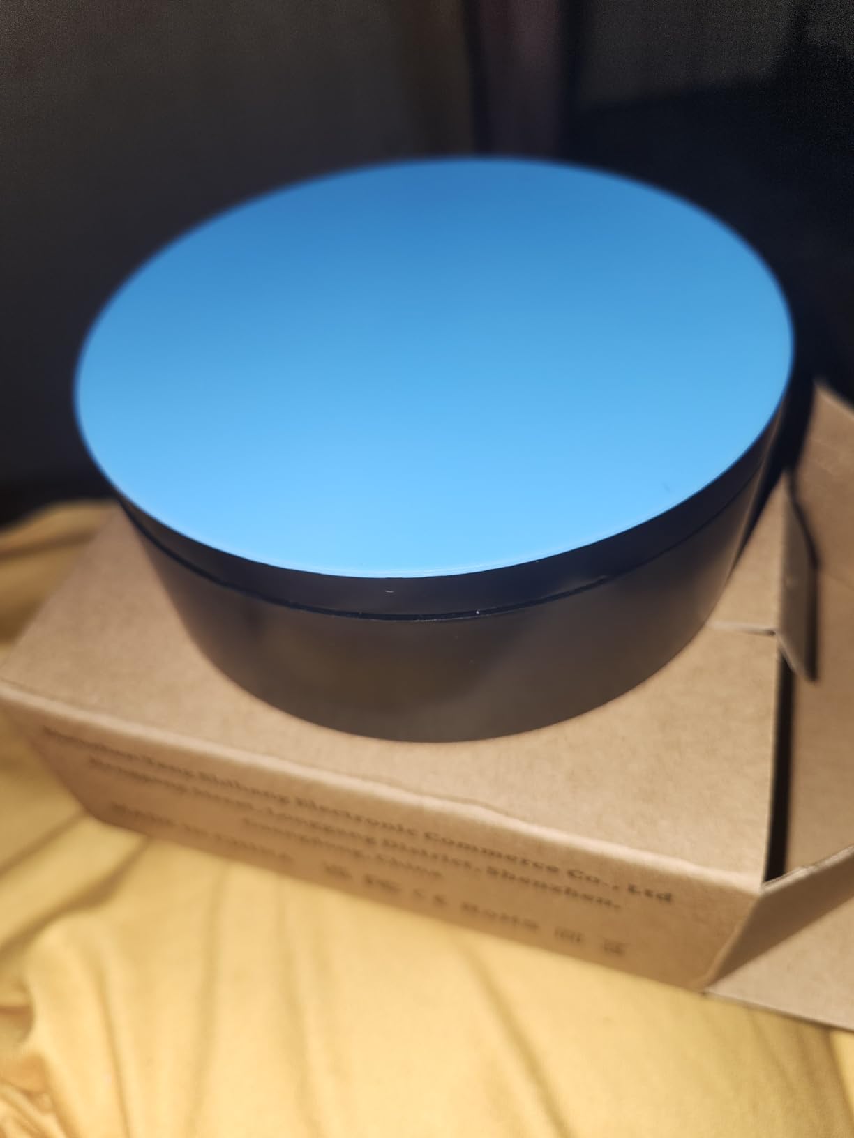 YVV Motorized Rotating Display Stand, Turner Cup Platform for Epoxy Glitter Tumbler, 360 Automatic Mute Rotating Turntable customer photo 2