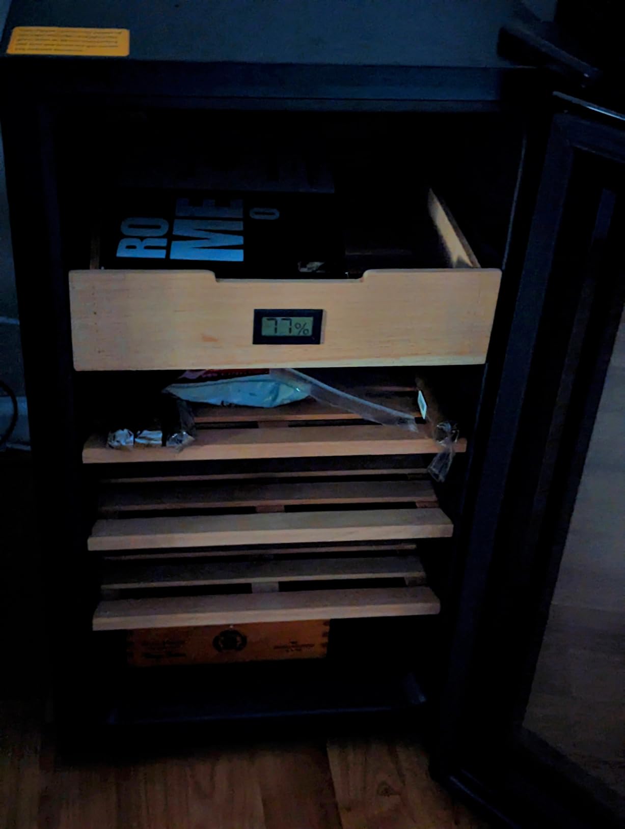 NEEDONE Humidor 48L with Cooling and Heating Temperature Control System, Electric Cigar Cabinet for 300 Counts with Spanish Cedar Wood Shelves & Drawer with Hygrometer, Gift for Men, 4 Layers customer photo 2