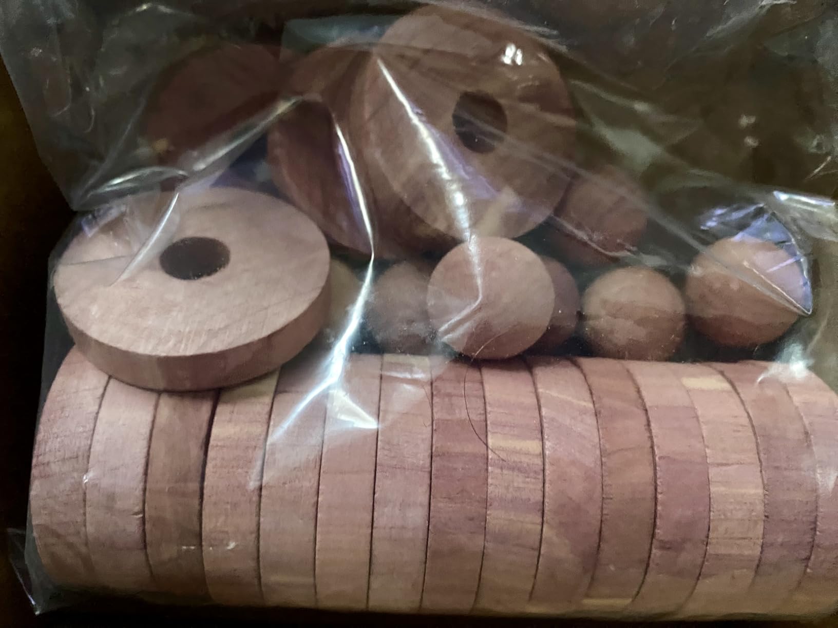 Cedar Blocks for Clothes Storage 50 Pack - 100% Natural Aromatic Cedar Rings and Balls for Closets & Drawers Freshener (30 Rings & 20 Balls) customer photo 2