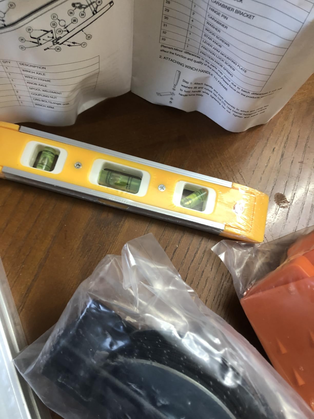 Chainsaw Mill Winch Kit for Chain Saw Milling - Efficient Chainsaw Accessories with Lever Arm, Perfectly Balances the Saw Mill, Easier and Smoother (Winch Kit + 4 Tree Felling Wedges) customer photo 1