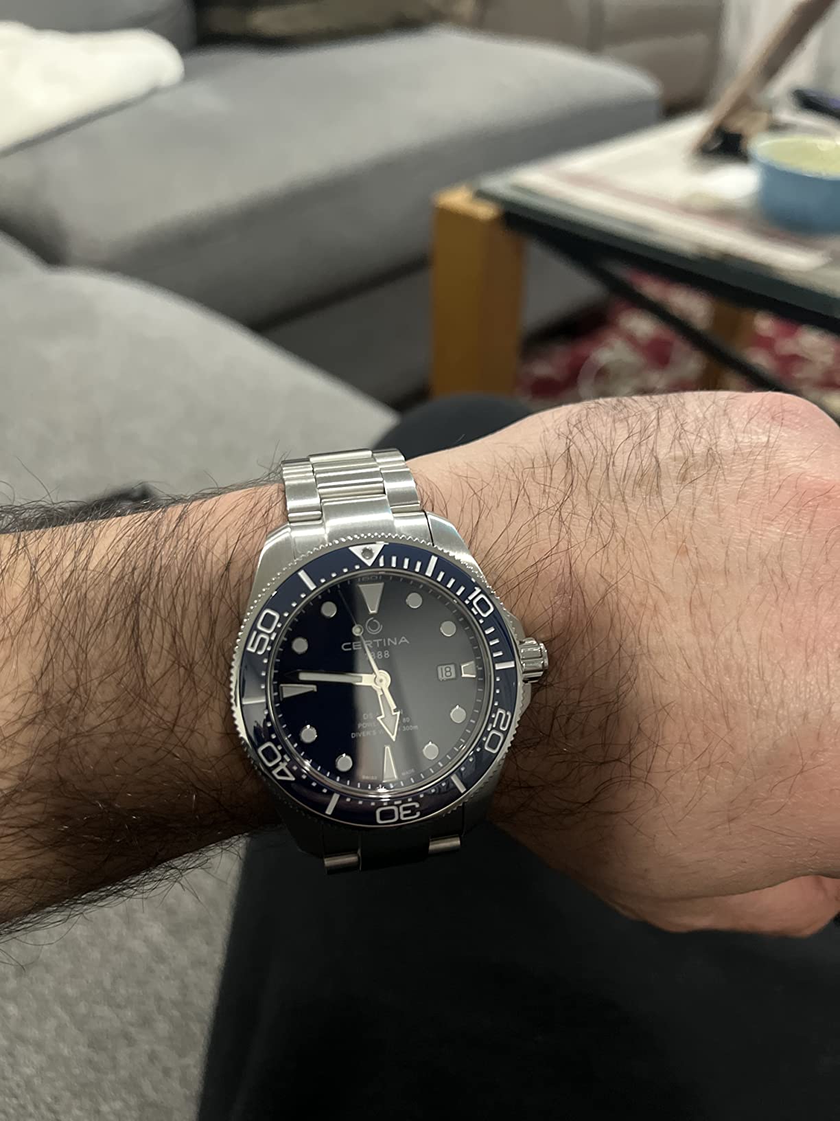 Certina DS Action Diver 43mm Stainless Steel Blue Dial (C0326071104100) customer photo 1