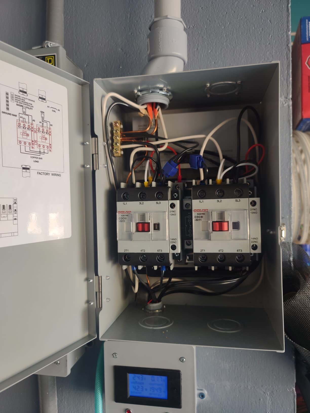 RV Transfer Switch, Briidea Automatic Transfer Switch 50 Amp Applied to RV, Speedboats, 120/240 VAC customer photo 2