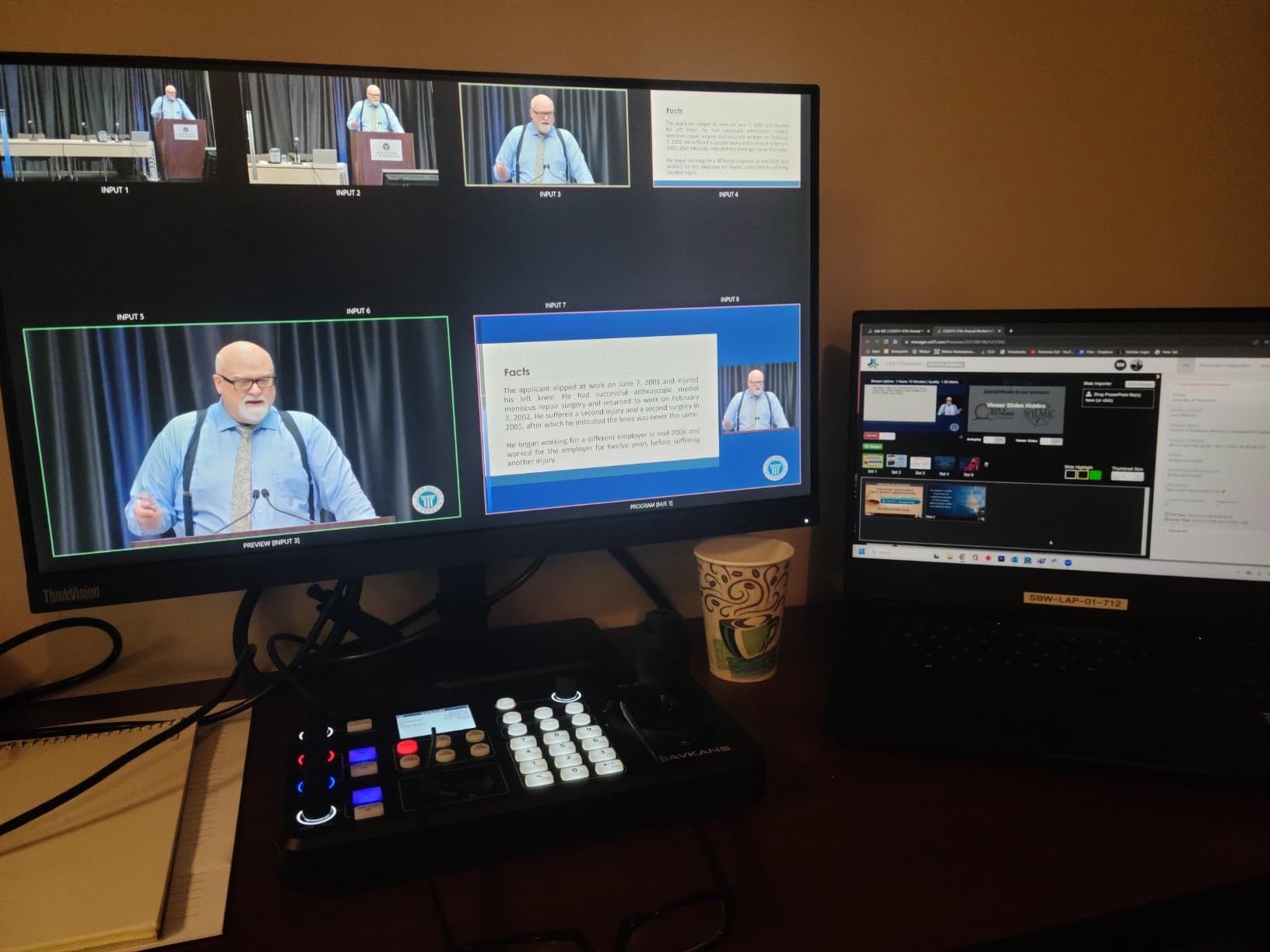 AVKANS PowerJoy PTZ Camera Joystick Controller, IP NDI PTZ Camera Controller Keyboard with 4D Joystick for Worship Church Live Streaming, NDI License Included customer photo 1